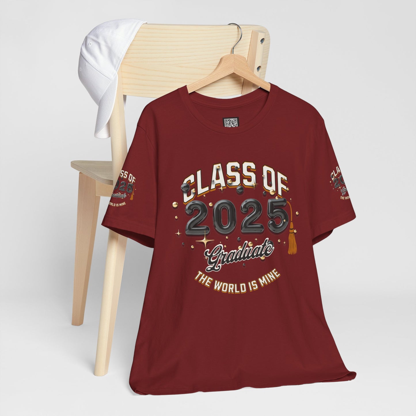 2025 Graduate Unisex Jersey Tee, Class of 2025 Graduation Shirt, Graduation Pride for 2025T-Shirts, The World is Mine Tees