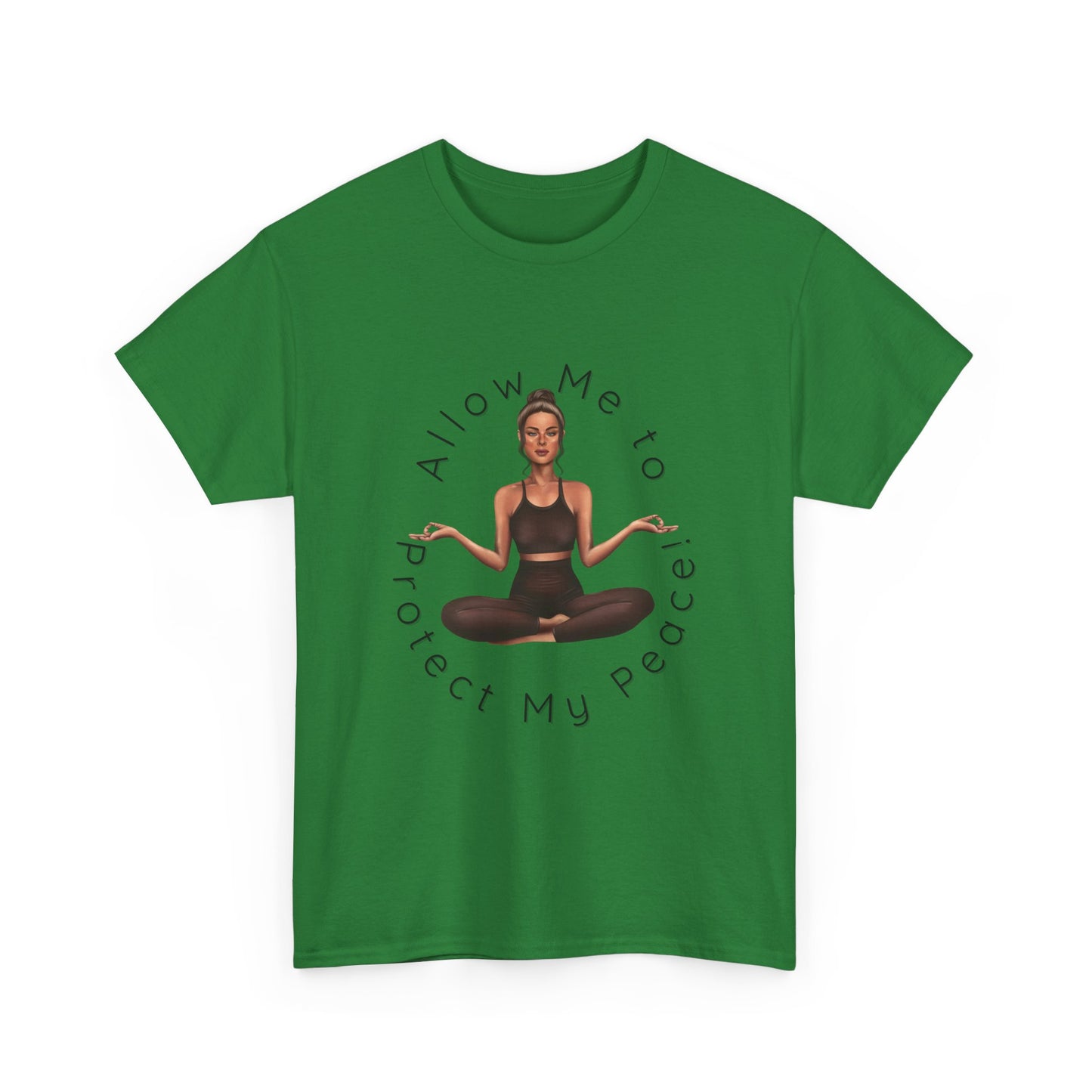 Protect My Peace Yoga Art, Serenity Yoga T-Shirt, Yoga Instructor Shirt, T-Shirt Gift for Yoga Instructor, Gift for Yoga Enthusiast, Fitness Instructor Gift