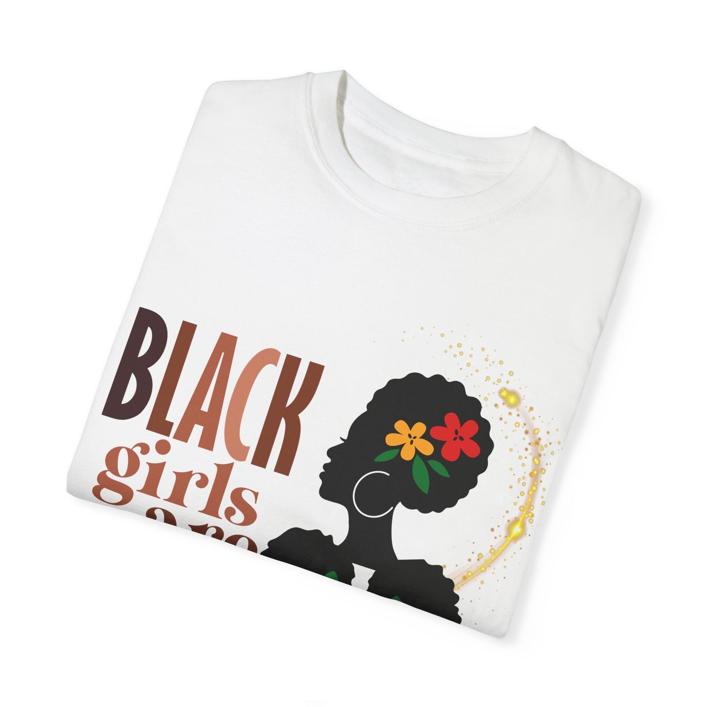 Black Girl Magic Unisex Garment-Dyed T-shirt, Mother's Day Gift, Matching Daughter T-shirt Sold Separately