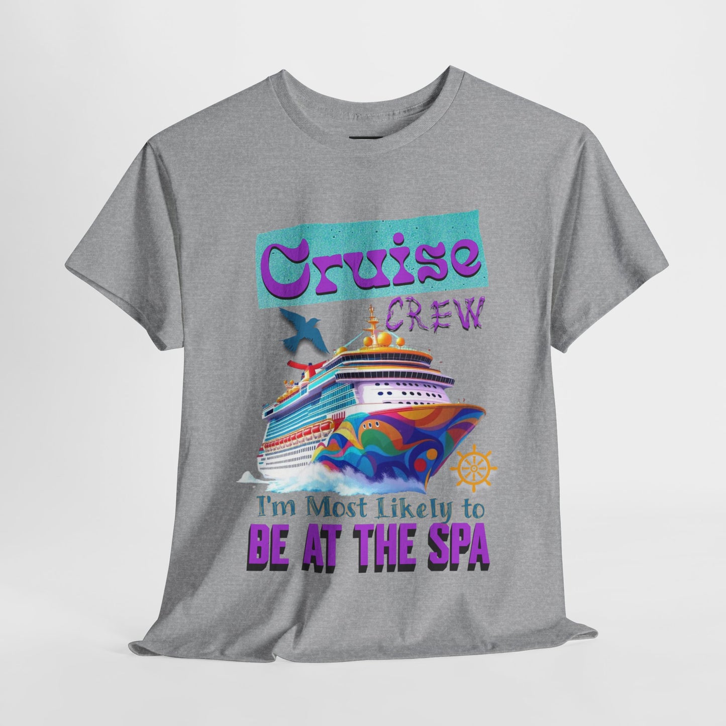 Cruise Crew Unisex Tee - Spa Day Vibes, Cruise Vacation T-Shirt, Funny Group Travel Apparel, Cruise Wear, Summer Fun Shirt