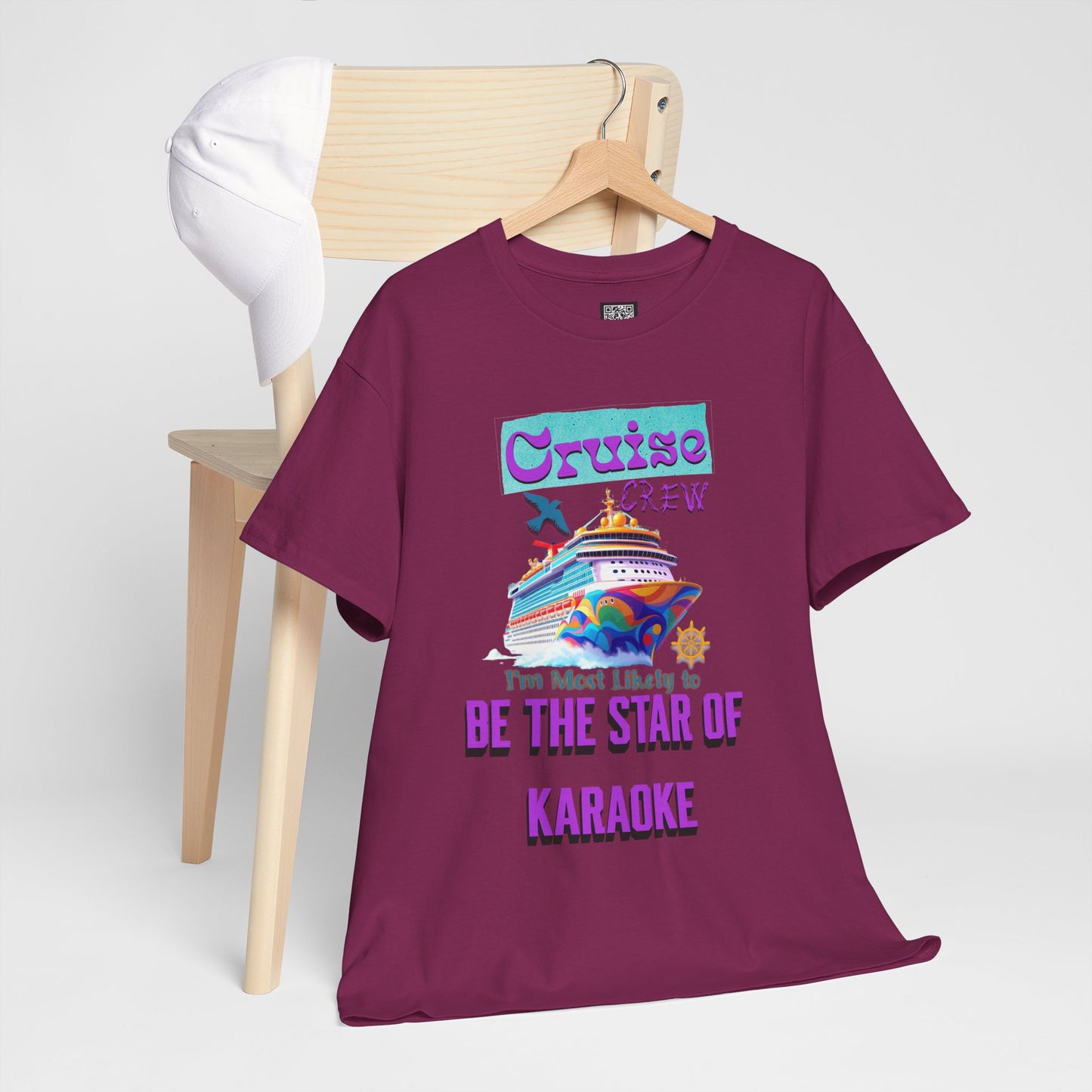 Cruising Karaoke Unisex Tee - Fun Cruise Travel Shirt, Cruise Vacation Outfit, Cruise Summer Party Gear, Gift for Cruise Lovers, Funny Shirt