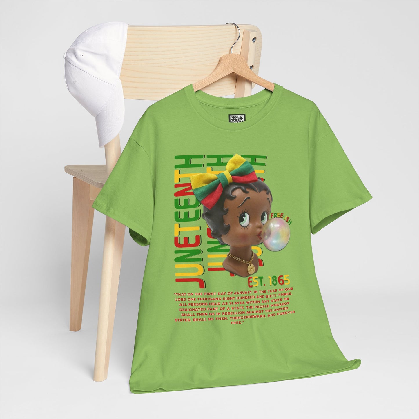 Juneteenth Betty Boop Graphic Tee — "Juneteenth Est. 1865" Celebration T-Shirt