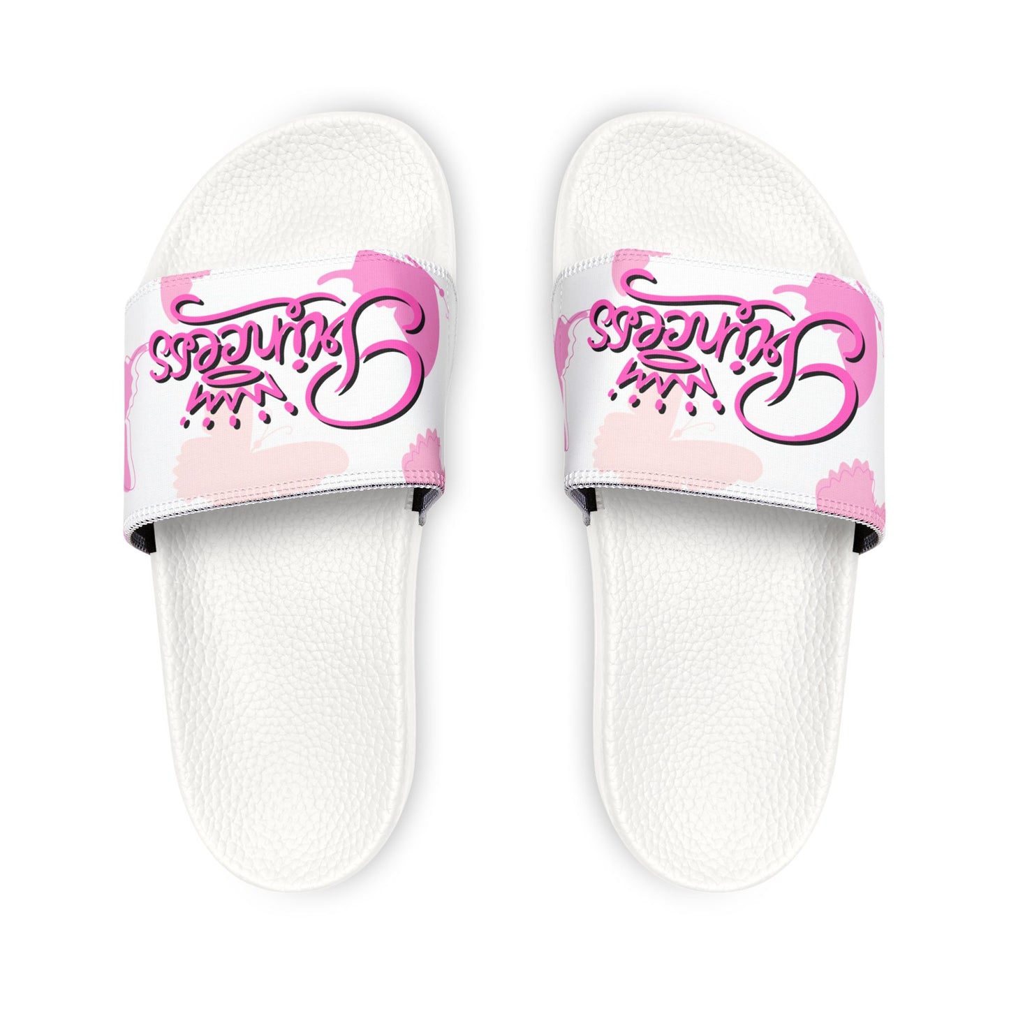 "Princess Dreams" Kids Slide Sandals with Pink & Purple Butterflies