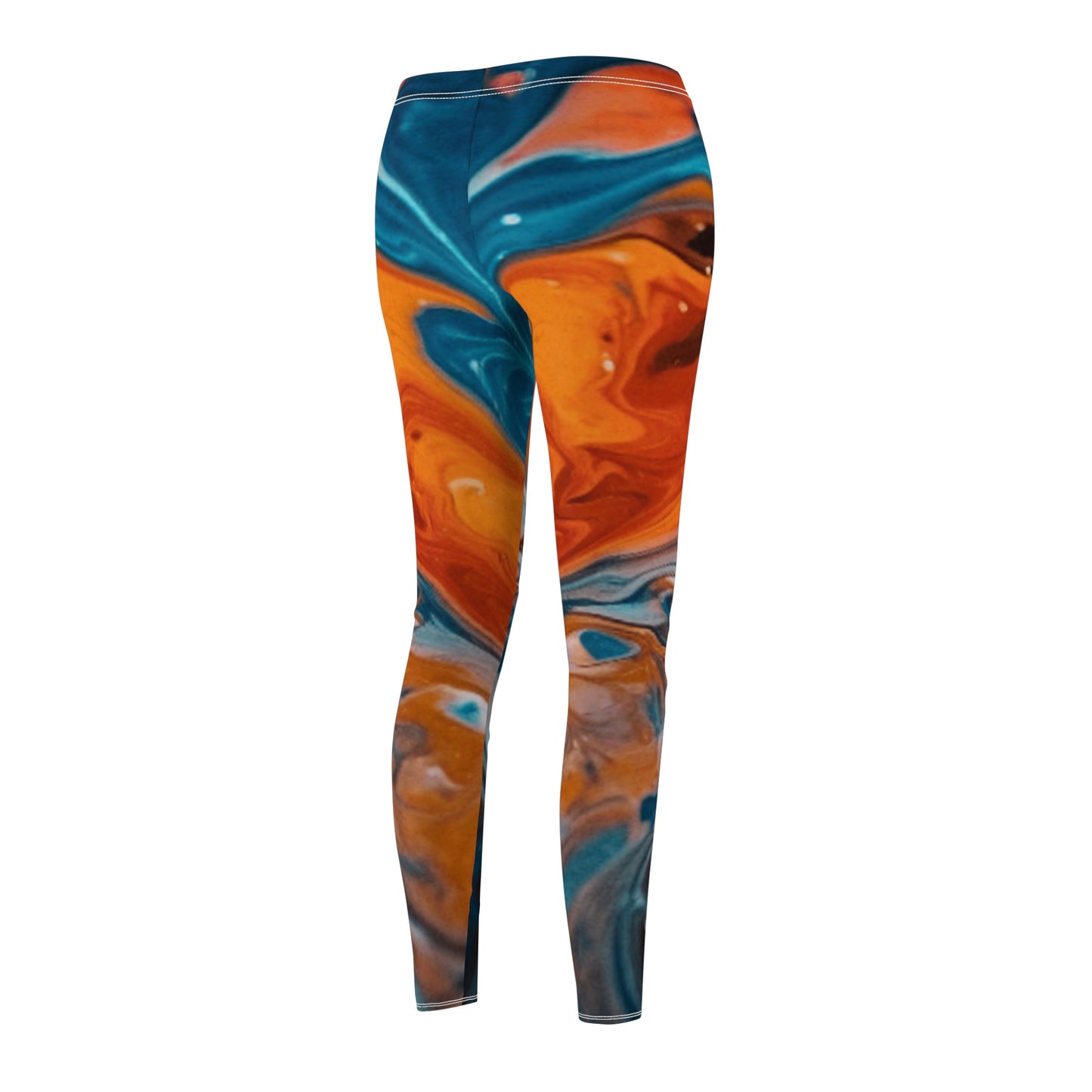 Vibrant Abstract Patterned Leggings, Stylish Activewear for Women, Perfect for Yoga, Dance, or Casual Outings, Gifts for Fitness Instructor