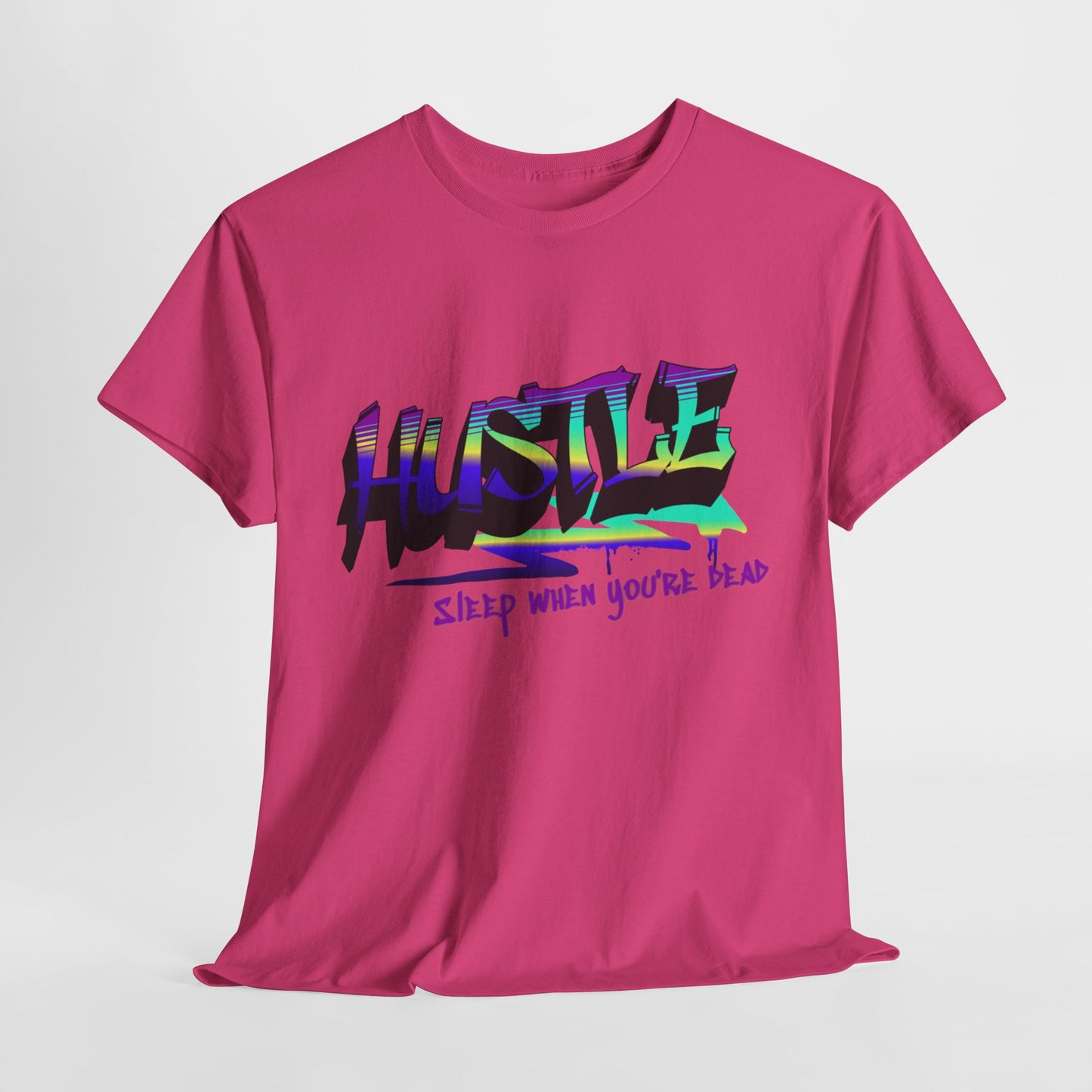 Hustle Hard - Vibrant Graffiti Design, Graffiti-Inspired Art, Motivational Merchandise, Entrepreneur Lifestyle Apparel, Unisex Motivational Gift