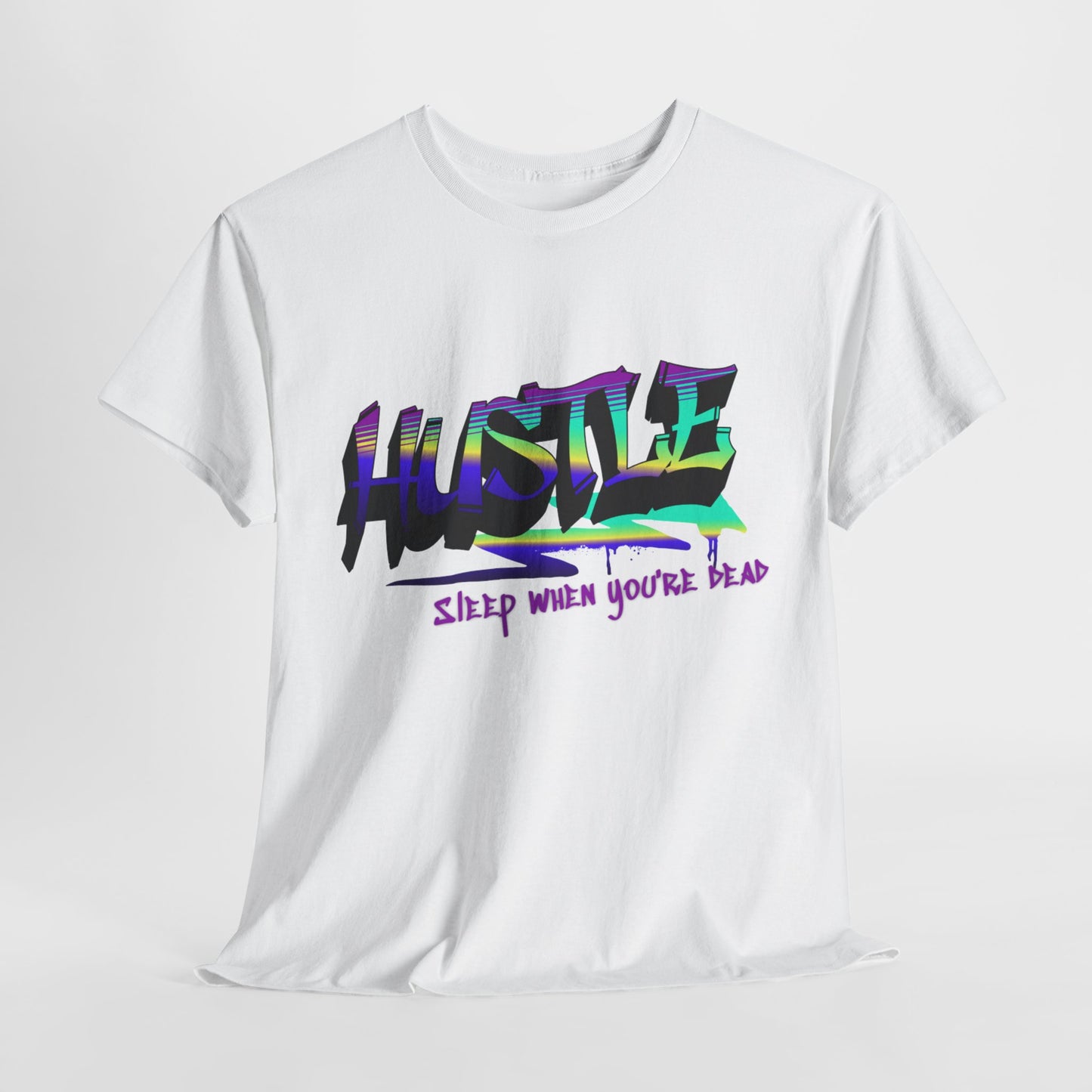 Hustle Hard - Vibrant Graffiti Design, Graffiti-Inspired Art, Motivational Merchandise, Entrepreneur Lifestyle Apparel, Unisex Motivational Gift