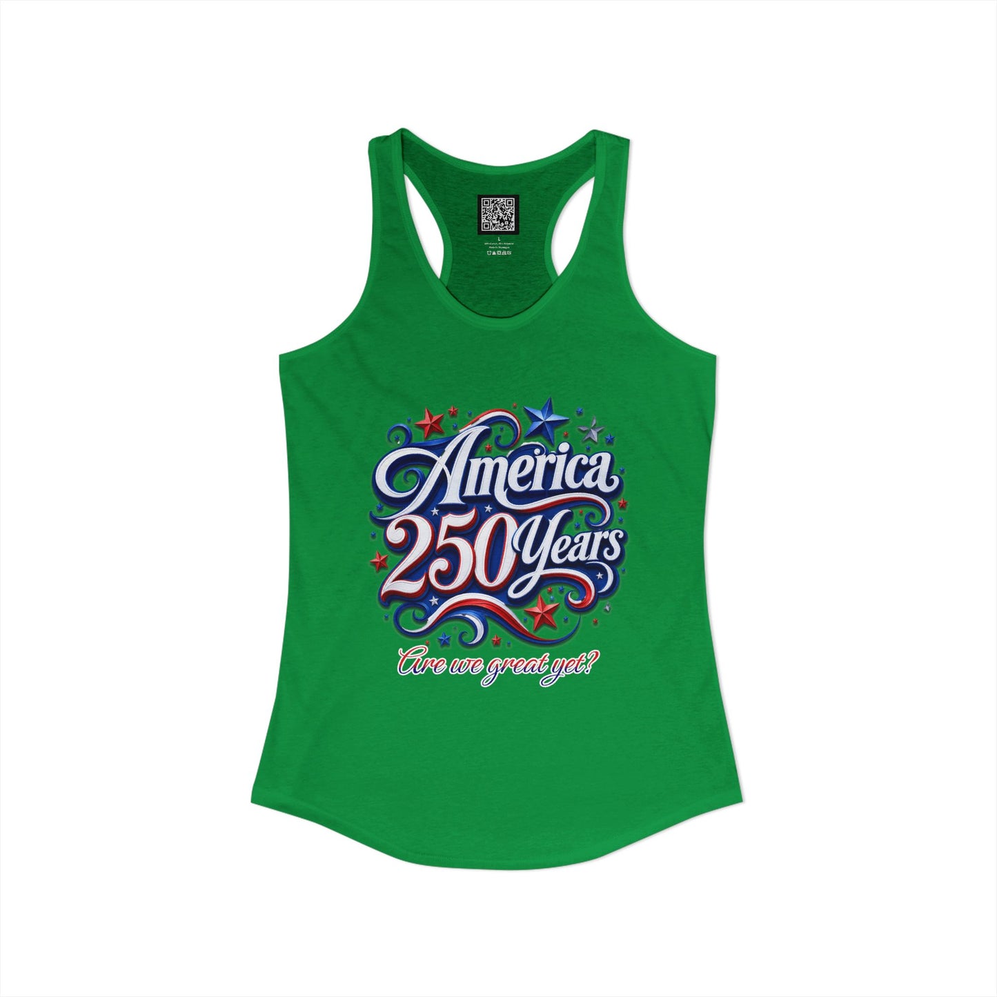 Women's America 250 Year's Racerback Tank 4th of July T-Shirt