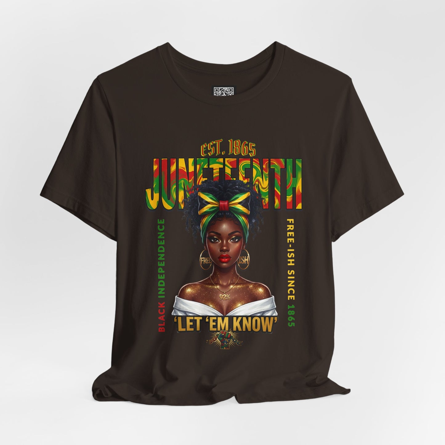 Juneteenth T-Shirt – "Let 'Em Know" Black Independence Tee