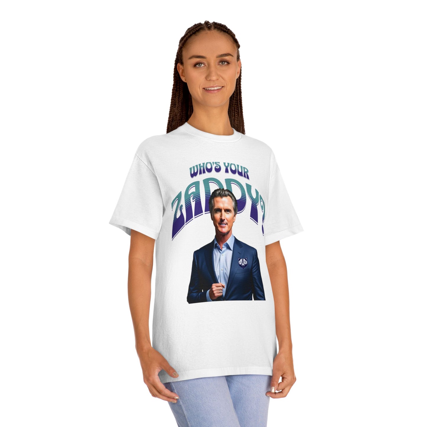 Who's Your Daddy? Funny Classic Tee, Funny Zaddy Gift, Gavon Newsome Tee Shirt, Dad Humor Apparel, Trendy Gavon T-Shirt, Political Tees