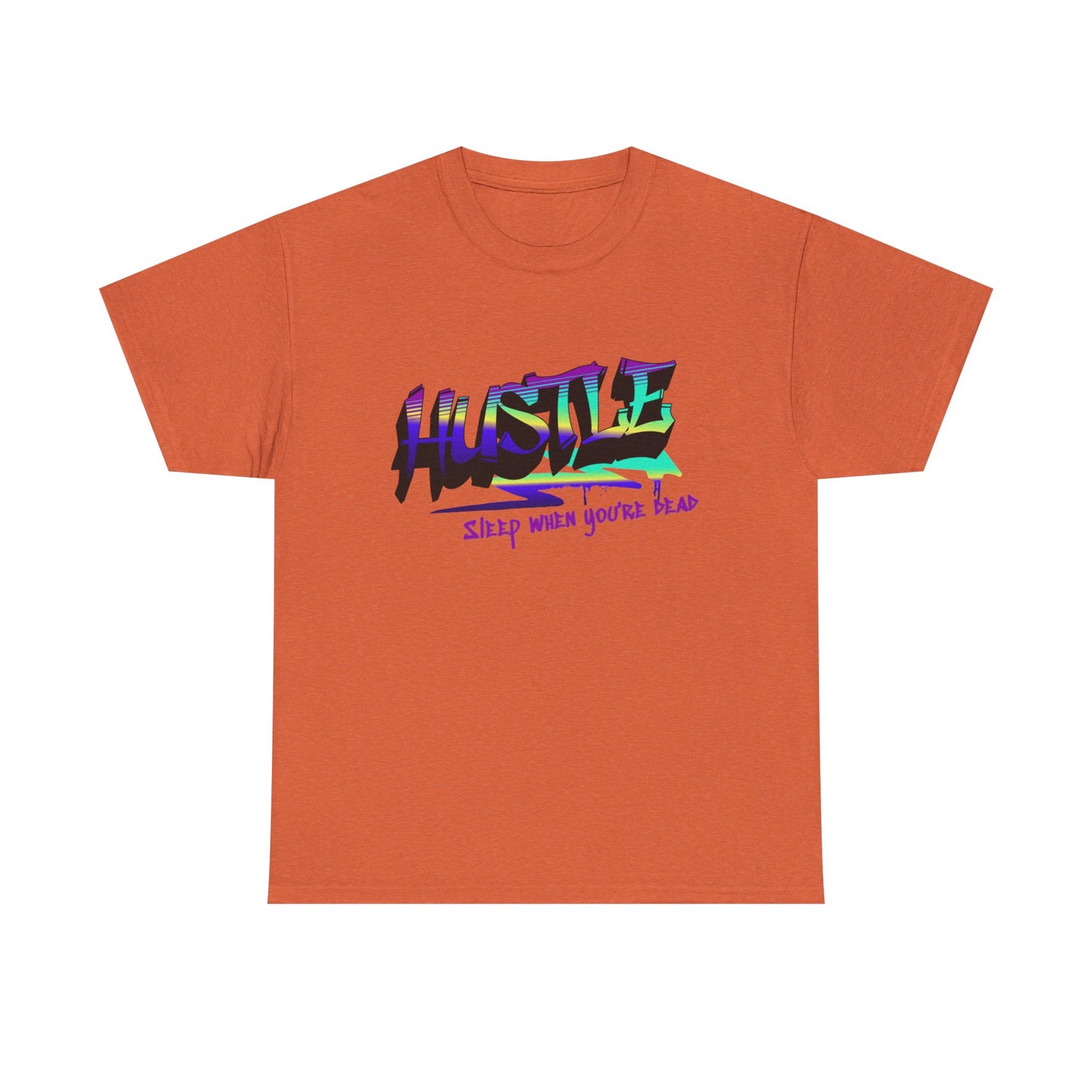 Hustle Hard - Vibrant Graffiti Design, Graffiti-Inspired Art, Motivational Merchandise, Entrepreneur Lifestyle Apparel, Unisex Motivational Gift