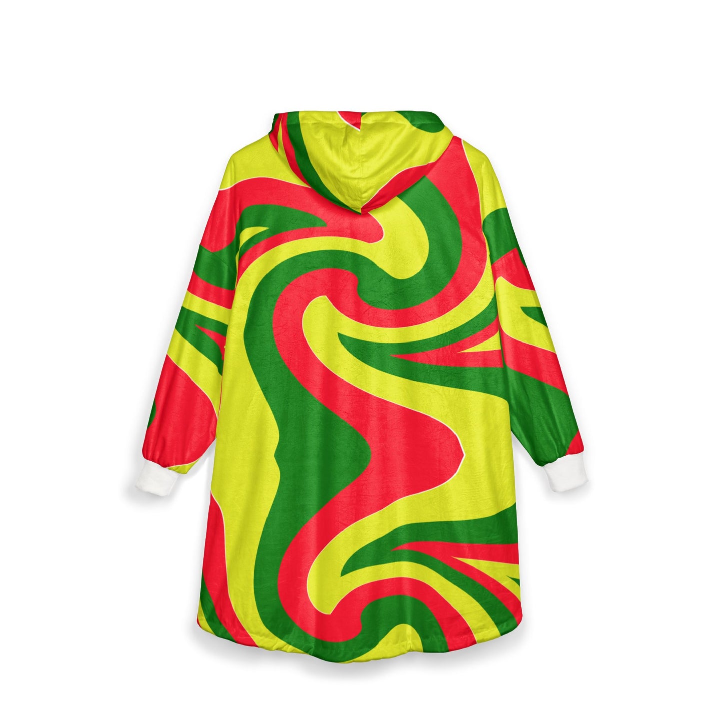 Vibrant Unisex Hooded Blanket - Cozy Tie-Dye Design for Relaxation & Fun, Fun Tie-Dyed Hooded Blanket for Mom, 70's Print Hoodie