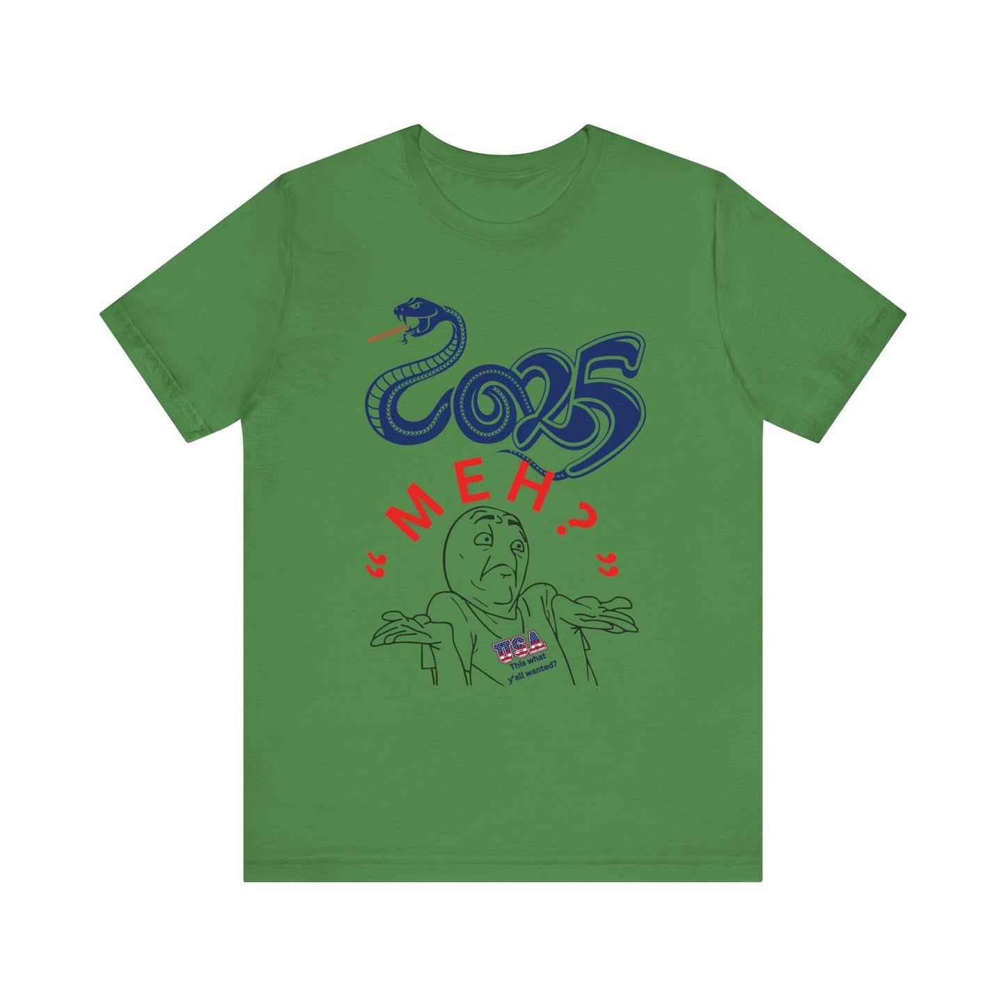 2025 "Meh" T-Shirt Unisex Jersey Short Sleeve Tee, Funny 2025 T-Shirt, New Year's T-Shirt, 92% Black Women, Black Girl Magic,