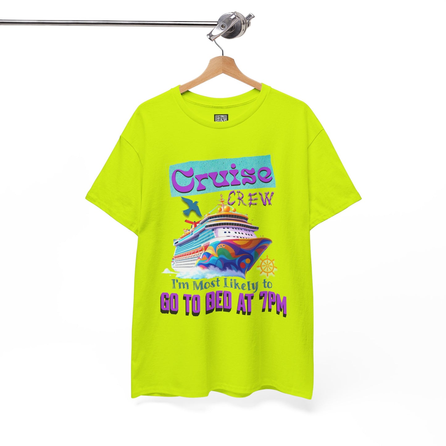 Cruise Crew Unisex Heavy Cotton Tee, Vacation Shirt, Funny Travel Gift, Cruise Enthusiast Apparel, Summer Tee, Sea Adventure Wear