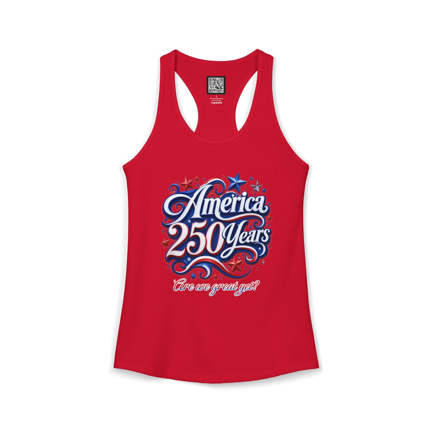 Women's America 250 Year's Racerback Tank 4th of July T-Shirt