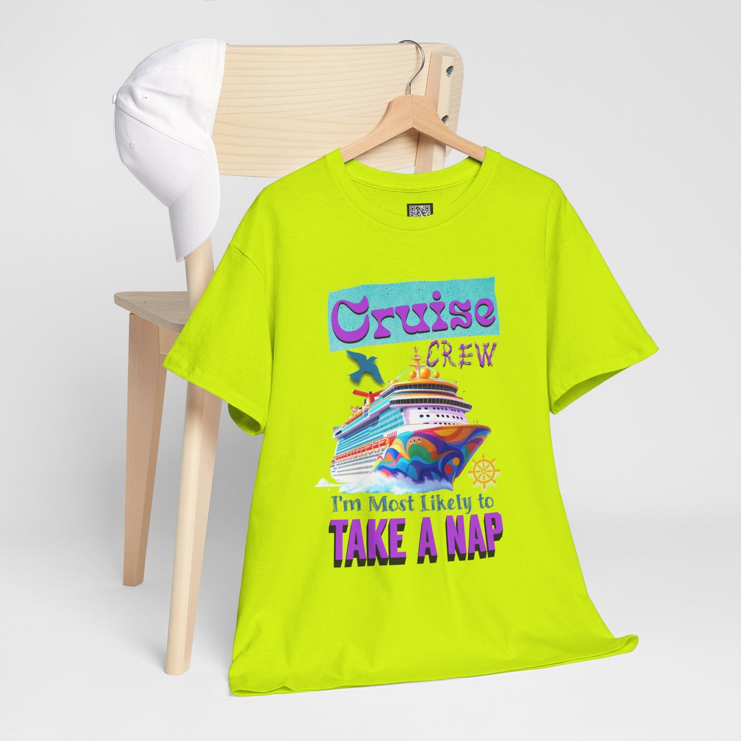 Cruise Crew Nap Tee, Unisex Cotton Shirt, Fun Cruise Vacation Apparel, Cruising Nautical Gift, Group Travel Outfit, Fun Cruise Shirt