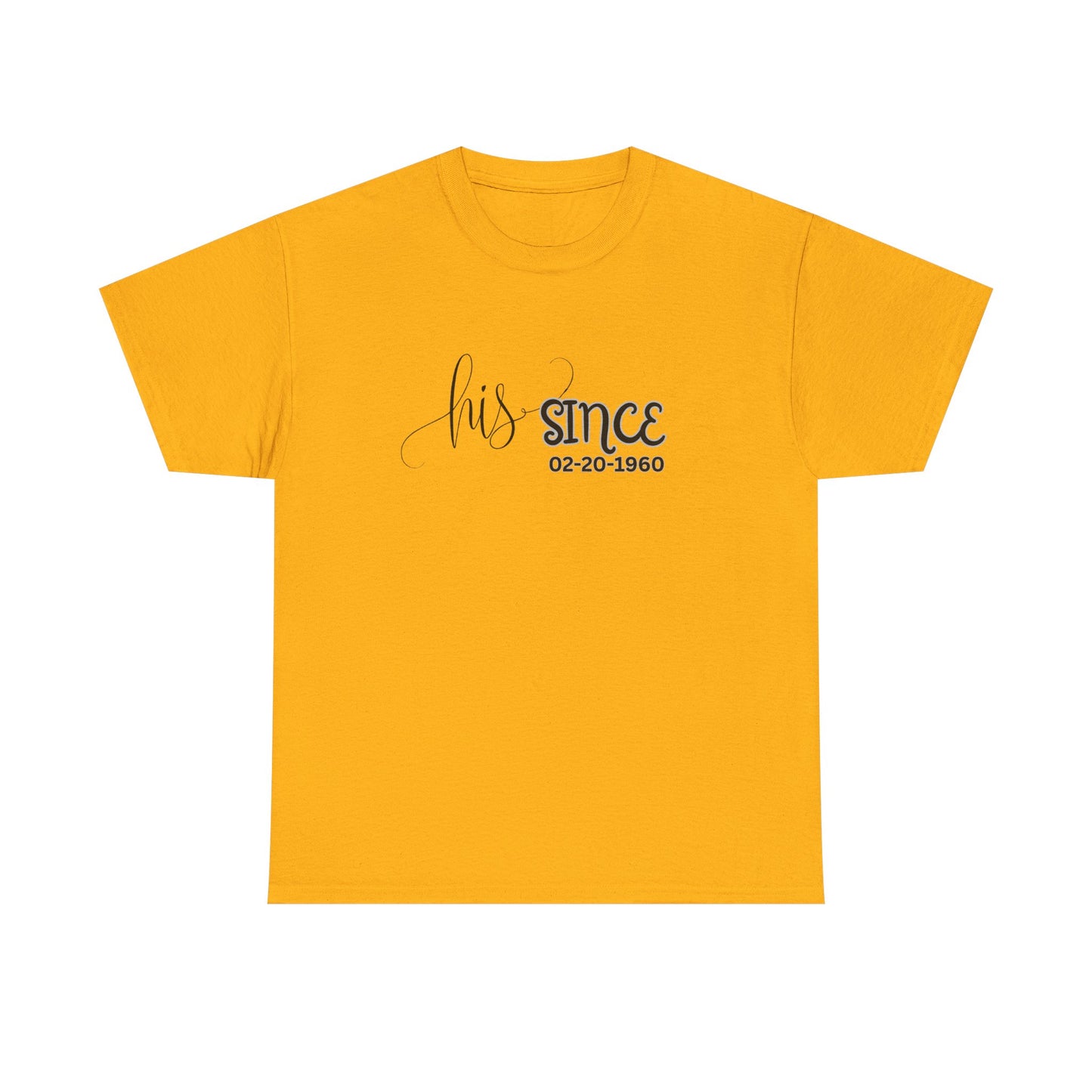 Personalized His and Hers Valentine T-Shirts, Custom Valentine T-Shirts, Unisex Valentine T-Shirts, T-Shirts for Couples, (Hers Solid Separately)