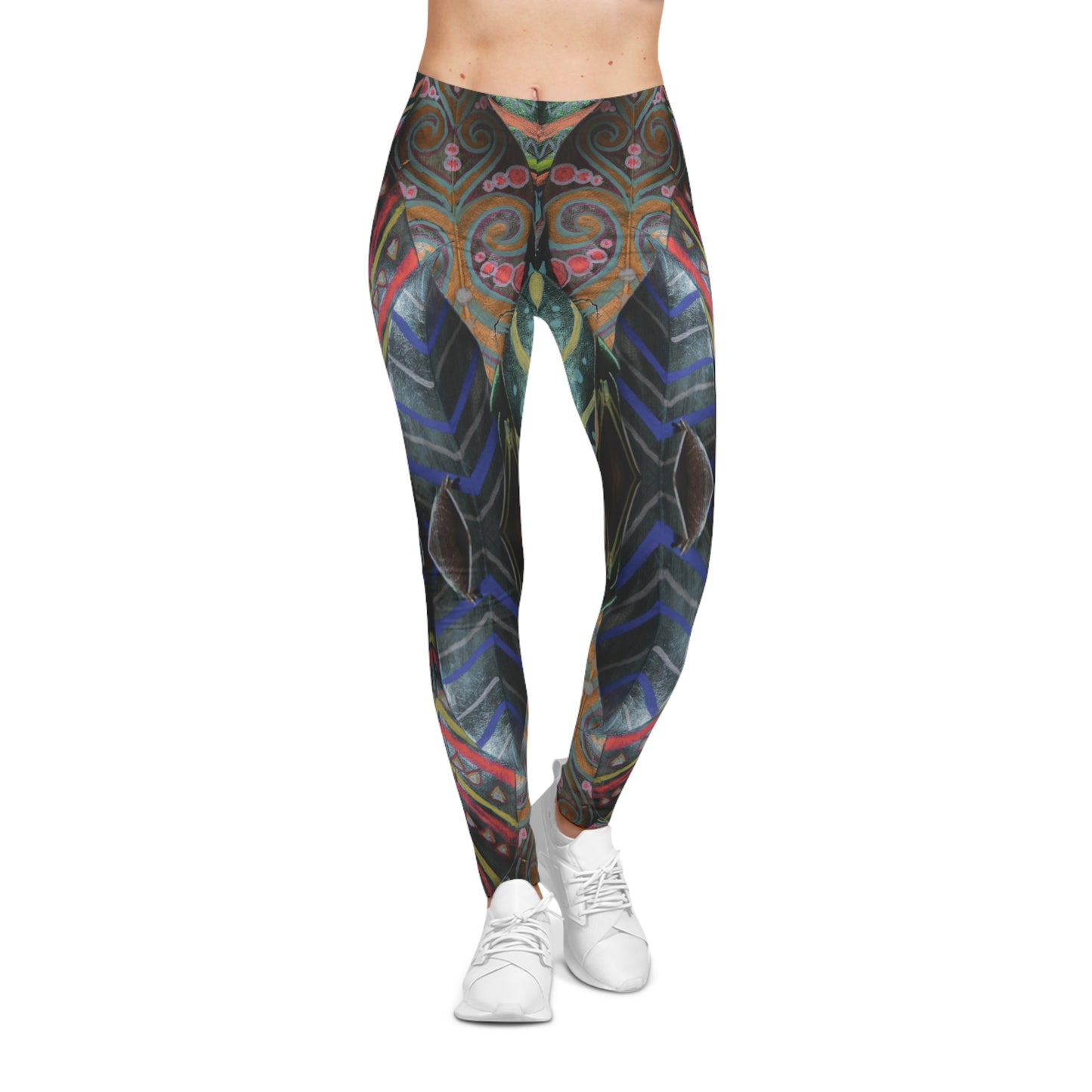 Bohemian Kaleidoscope Leggings — Vibrant BoHo Yoga Tights
