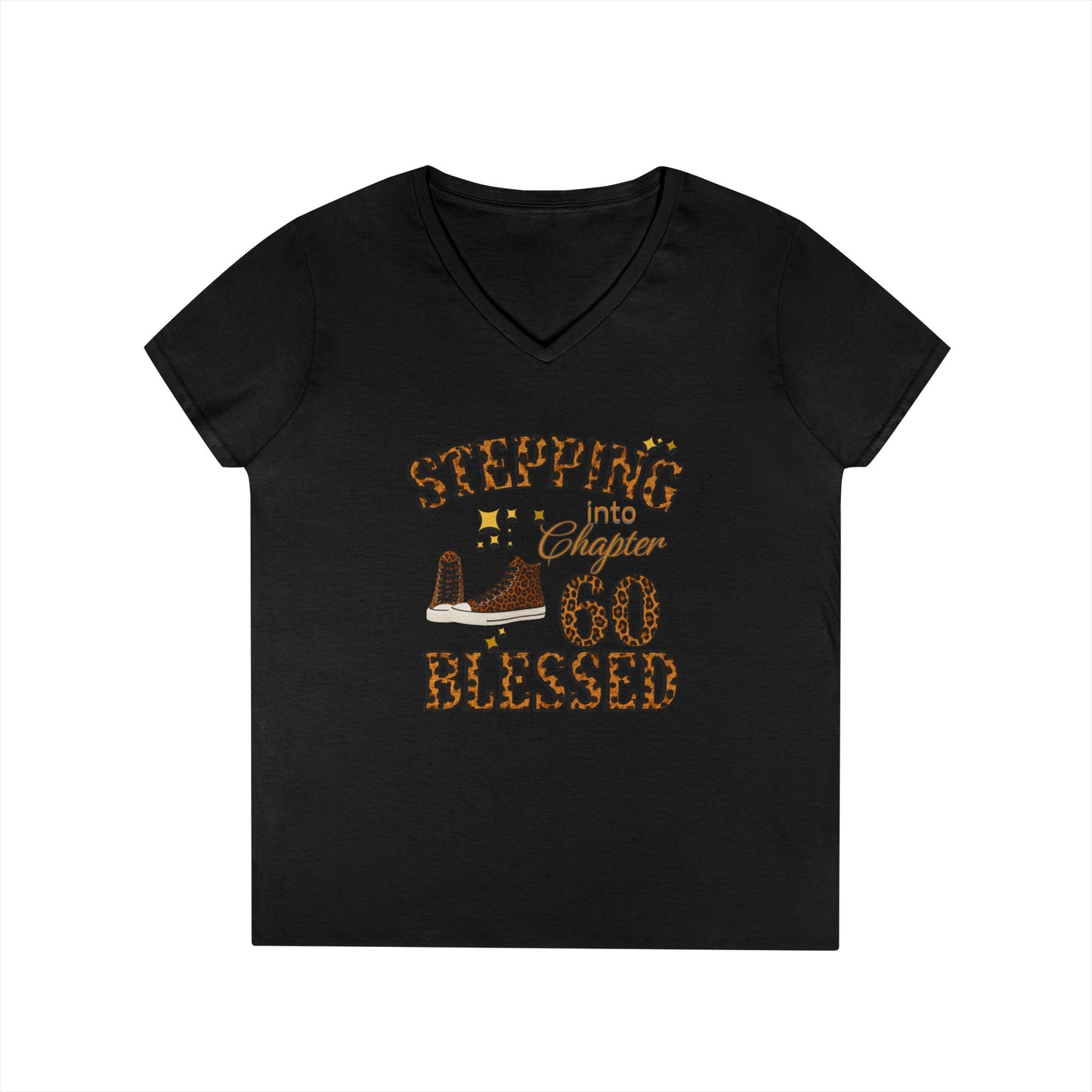 Stepping into Chapter 60 Blessed V-Neck Tee