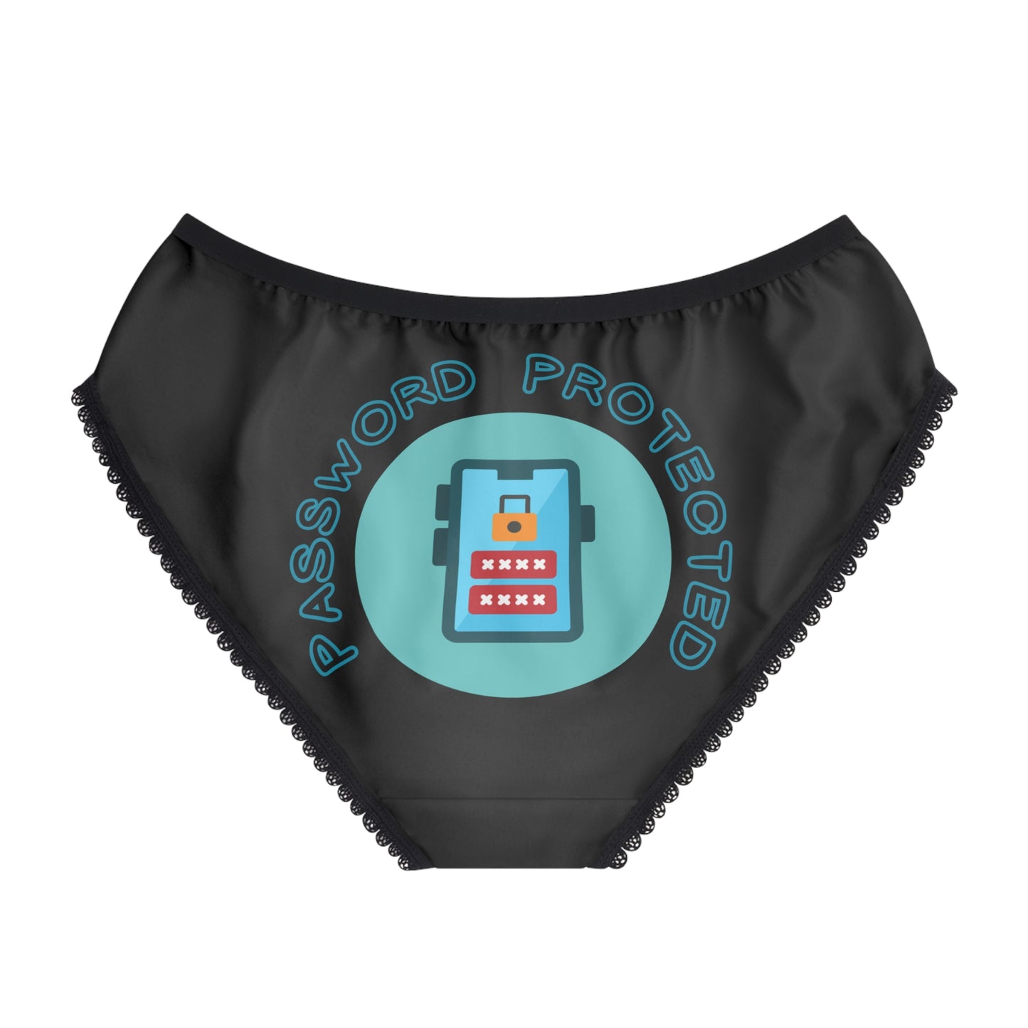 Password Protected Women's Briefs, Cute Women's Underwear,