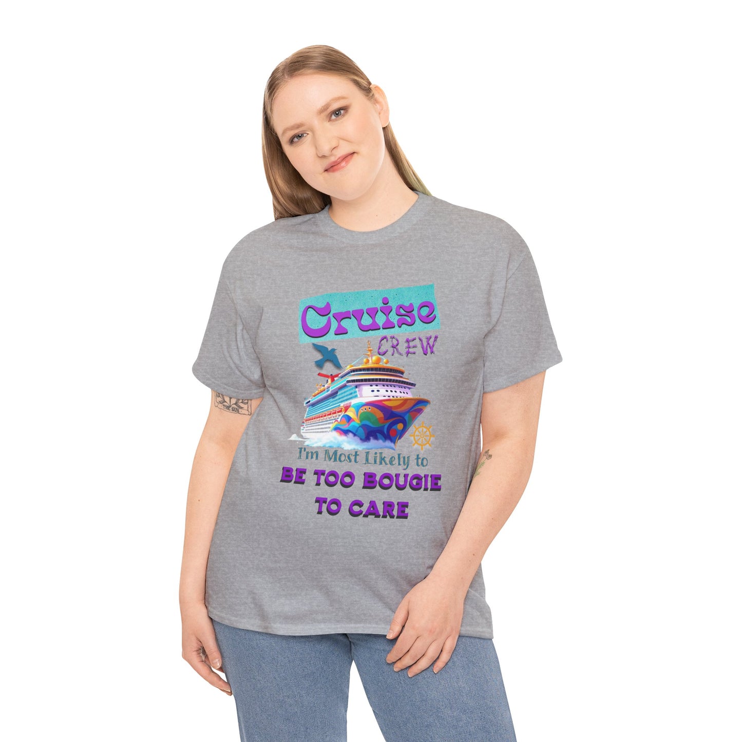 Cruise Crew Tee: Be Too Bougie to Care, Vacation Outfits, Nautical Shirt, Travel Gift, Summer Apparel, T-Shirt for the Bougie One