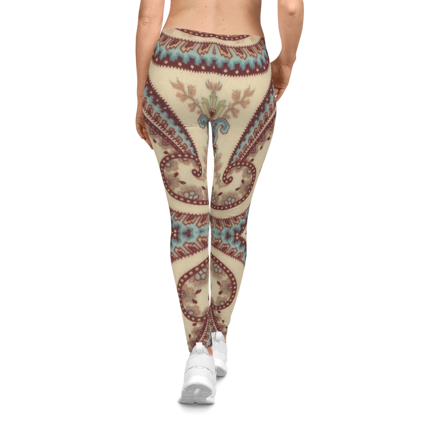 Paisley Boho Leggings — Vintage Floral Bohemian Women's Leggings