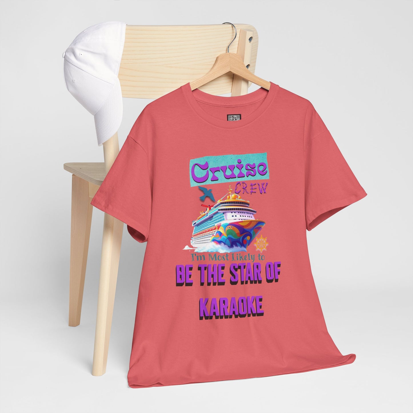 Cruising Karaoke Unisex Tee - Fun Cruise Travel Shirt, Cruise Vacation Outfit, Cruise Summer Party Gear, Gift for Cruise Lovers, Funny Shirt