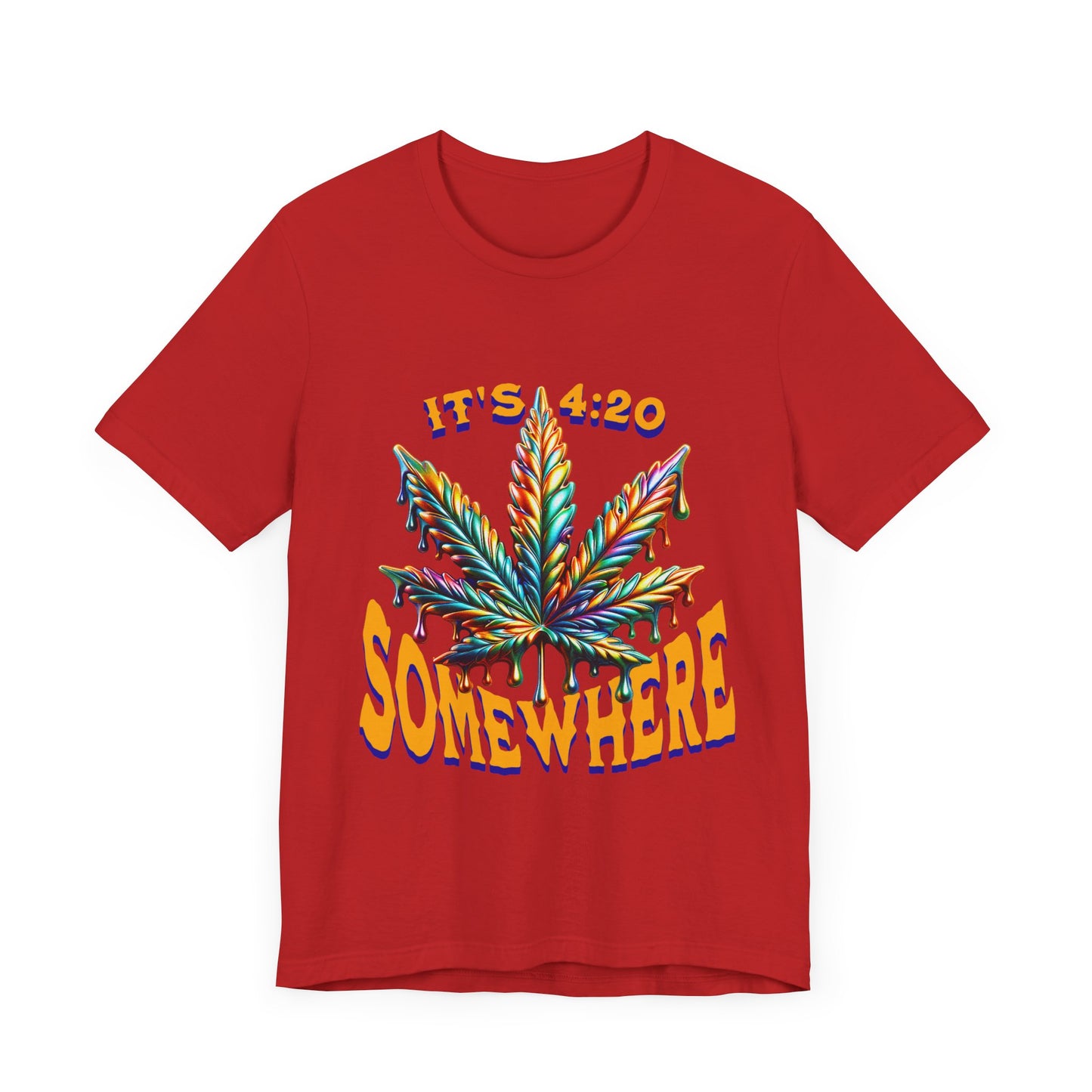 It's 420 Somewhere T-Shirt, Funny Marijuana Shirt, Cannabis Lifestyle Shirts, Funny Stoner Shirt, Cannabis Leaf T-Shirts, 420-Friendly Fashion