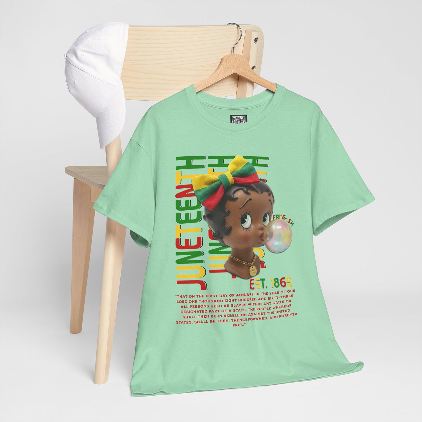 Juneteenth Betty Boop Graphic Tee — "Juneteenth Est. 1865" Celebration T-Shirt