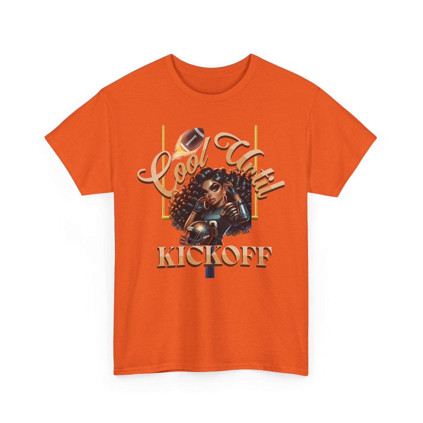 Cool Vibes Kickoff T-Shirt, Game Day Tee, Chic Football Apparel, Football Girl Shirt, Woman Glam Football Shirt, Cute Football Tees, Football Shirts