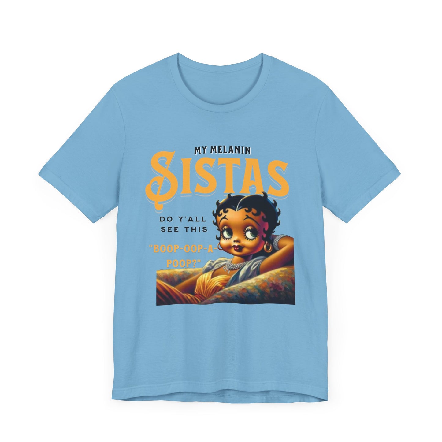 Melanin Betty Boop, 92% Black Woman Shirt, Black Girl Magic Tees, Black Culture T-Shirts, Humorous Betty Boop Shirts, Betty Boop T-Shirts