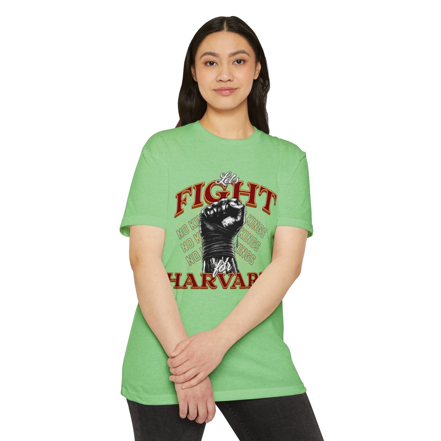 Empowering Fight for Hardvard University T-Shirt | Trump vs. Harvard T-Shirts, Spirit of Democracy, Standing with Hardvard Tee