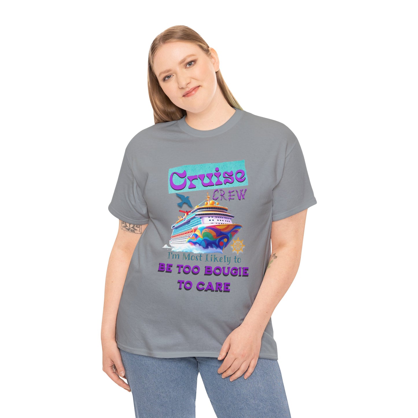 Cruise Crew Tee: Be Too Bougie to Care, Vacation Outfits, Nautical Shirt, Travel Gift, Summer Apparel, T-Shirt for the Bougie One