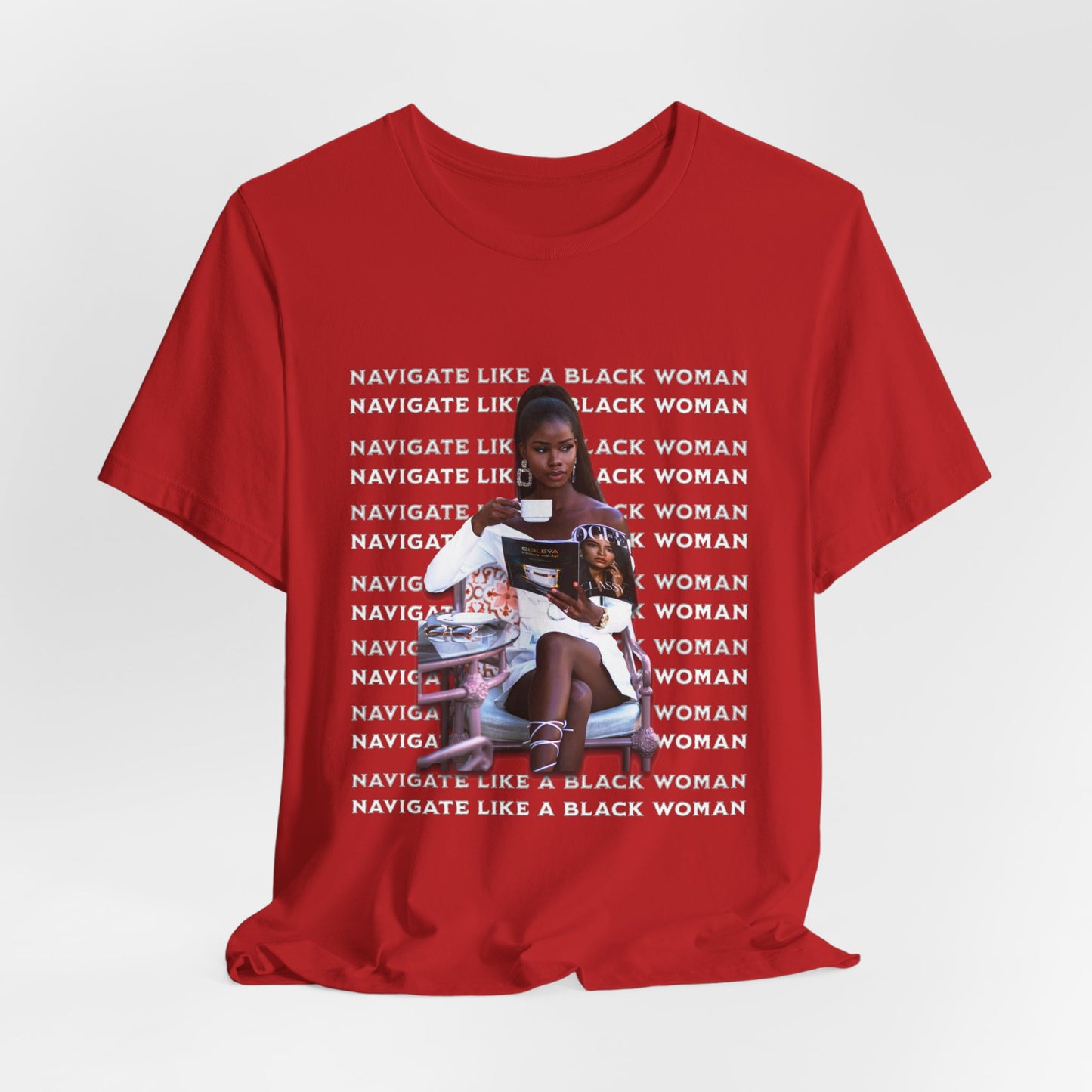 Navigate Like a Black Woman, Black Woman Shirt, 92% Black Woman Club, Black Girl Magic T-Shirts, Black History Month Shirts for Women