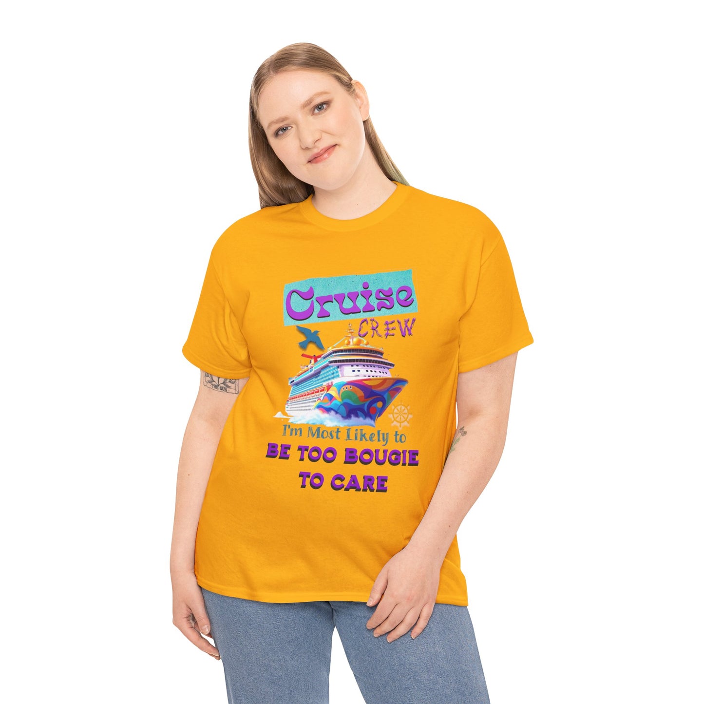 Cruise Crew Tee: Be Too Bougie to Care, Vacation Outfits, Nautical Shirt, Travel Gift, Summer Apparel, T-Shirt for the Bougie One
