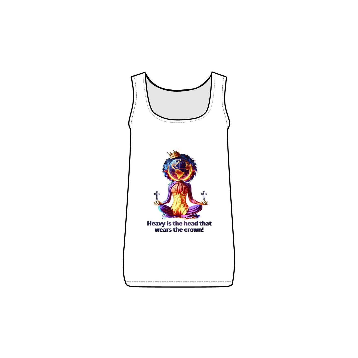 "Heavy is the Head" Women's Baby Rib Tank, Women's Inspirational Tank Top, Women Empowerment Tees, Gift for a Women
