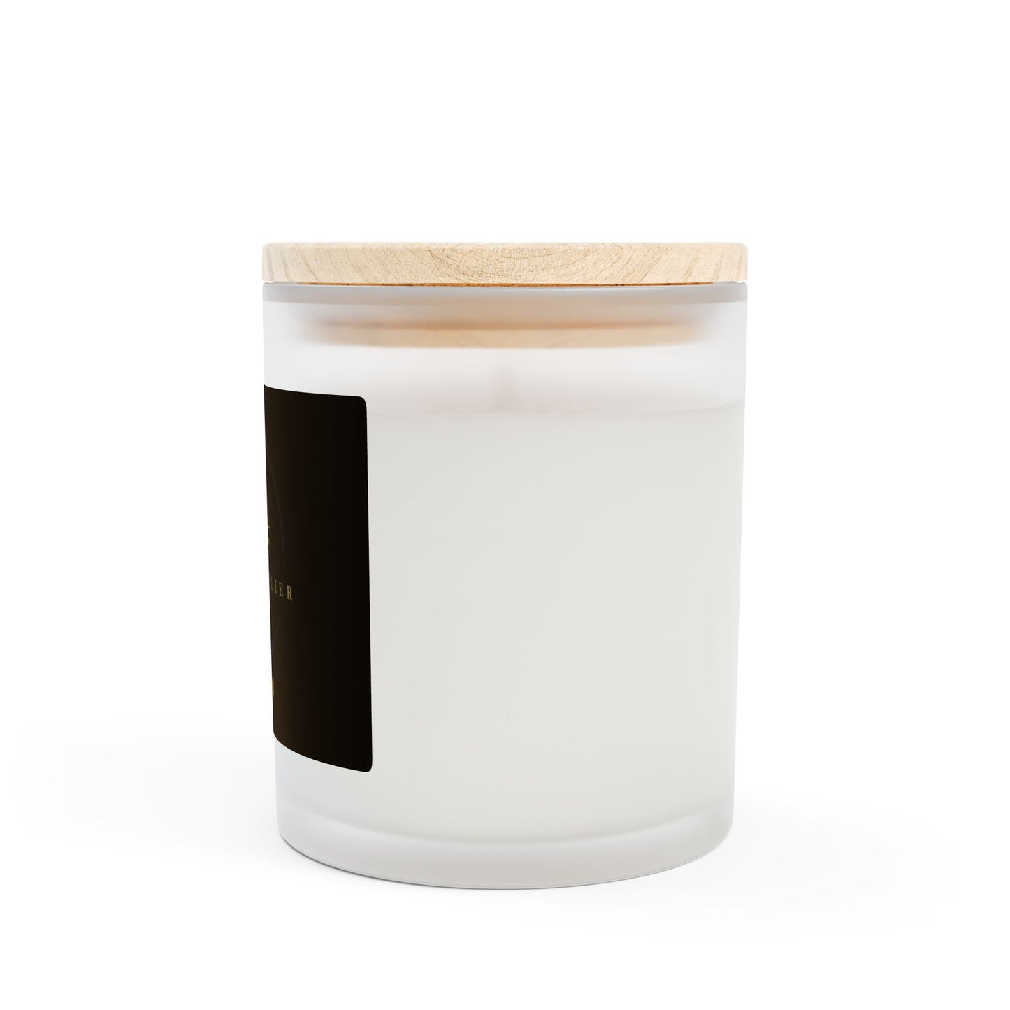 Lynette Cavalier's Frosted Glass Candle, 11oz, Coconut Soy No Dyes, Burn time 50 Hours, Made in the USA,