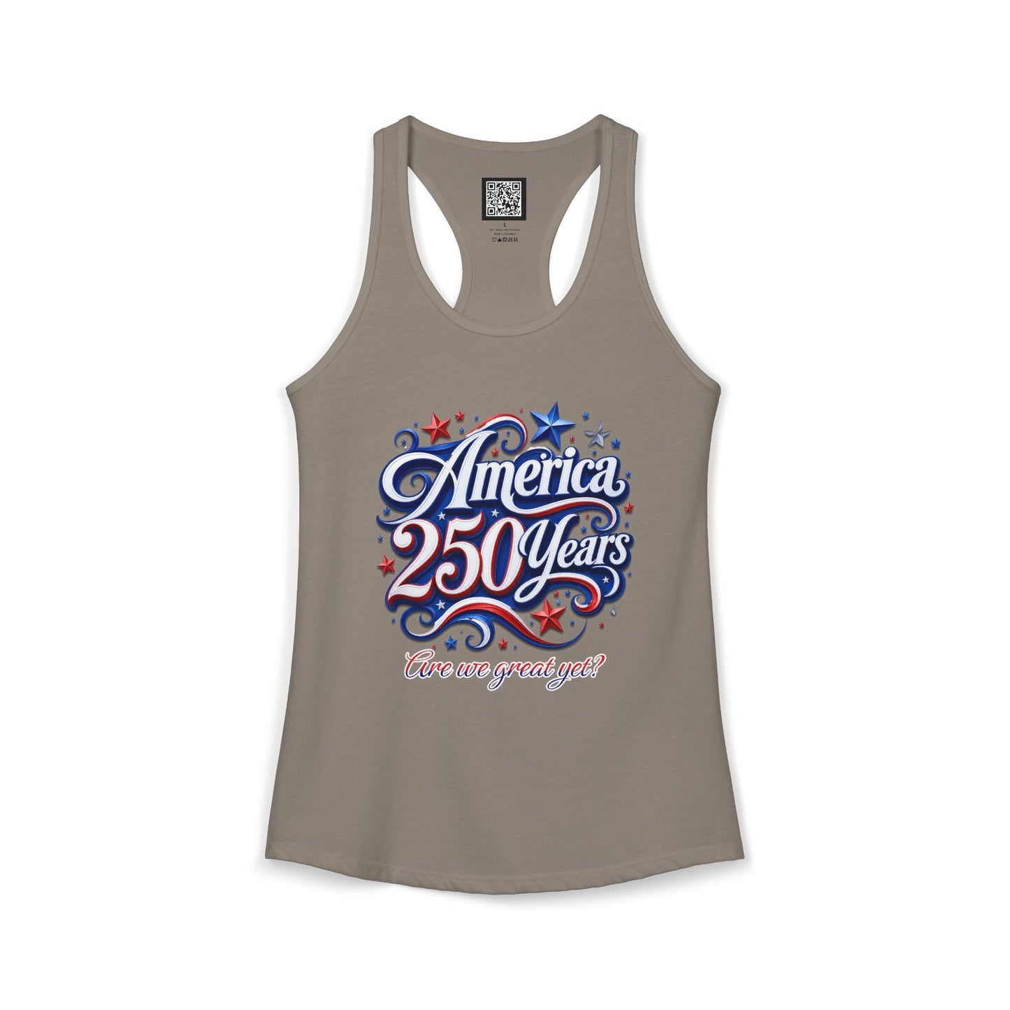 Women's America 250 Year's Racerback Tank 4th of July T-Shirt