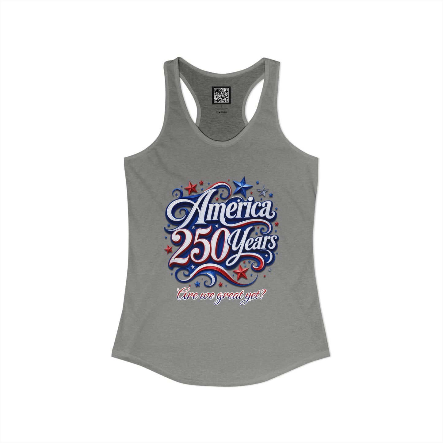 Women's America 250 Year's Racerback Tank 4th of July T-Shirt