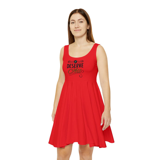 "I Deserve It All" Women's Skater Dress, From Kendrick Lamar's Man in the Garden Lyrics, Kendrick Lamar Fan Merchandise