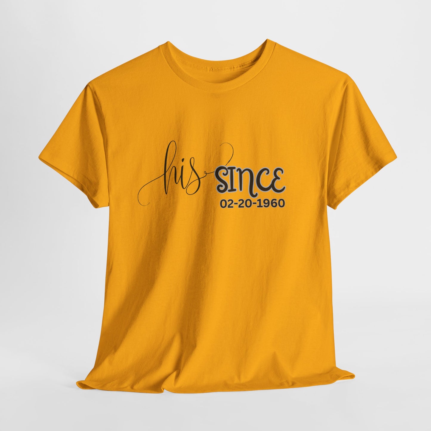 Personalized His and Hers Valentine T-Shirts, Custom Valentine T-Shirts, Unisex Valentine T-Shirts, T-Shirts for Couples, (Hers Solid Separately)