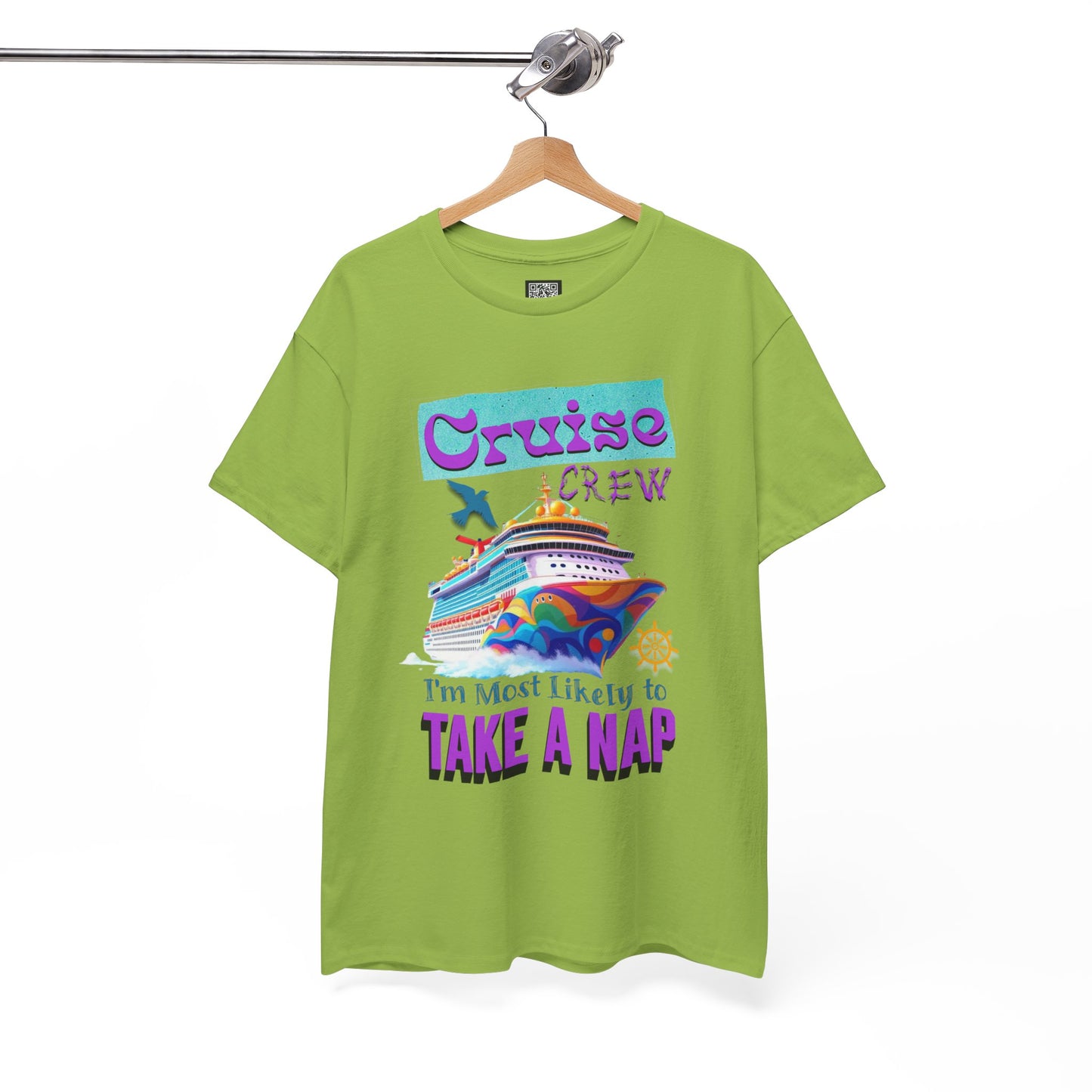 Cruise Crew Nap Tee, Unisex Cotton Shirt, Fun Cruise Vacation Apparel, Cruising Nautical Gift, Group Travel Outfit, Fun Cruise Shirt