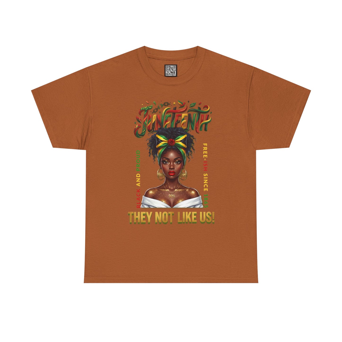 Juneteenth Black and Proud Tee — "They Not Like Us" Black Pride Shirt