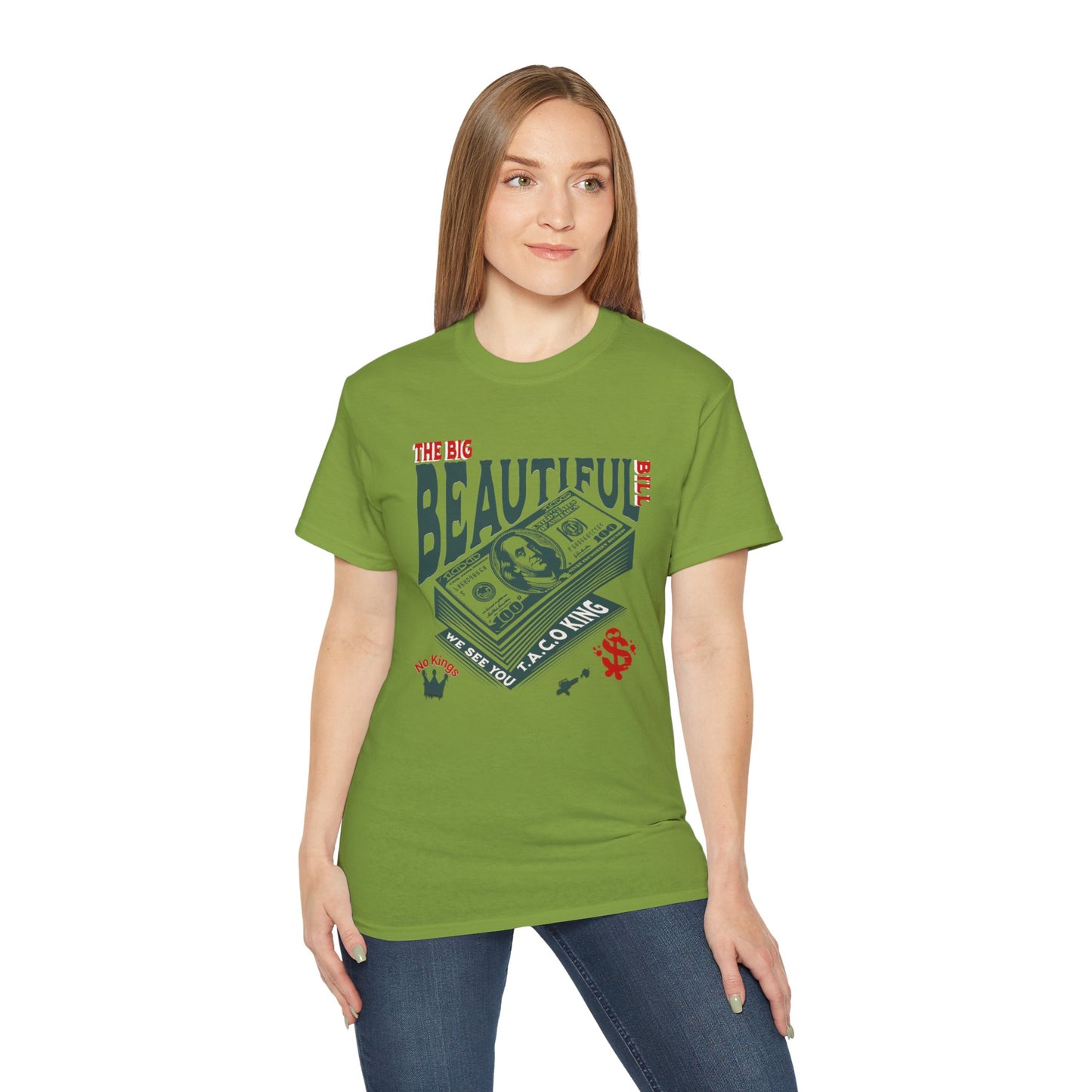 T.A.C.O Donald: Big Beautiful Bill T-Shirt, The Only One Big Beautiful Bill Shirt, No Kings and Hands Off Protest Shirts, Money Falling Shirt