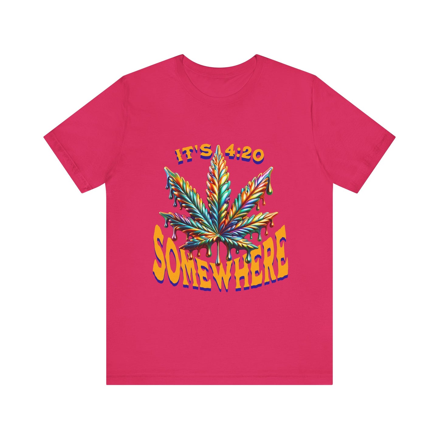 It's 420 Somewhere T-Shirt, Funny Marijuana Shirt, Cannabis Lifestyle Shirts, Funny Stoner Shirt, Cannabis Leaf T-Shirts, 420-Friendly Fashion