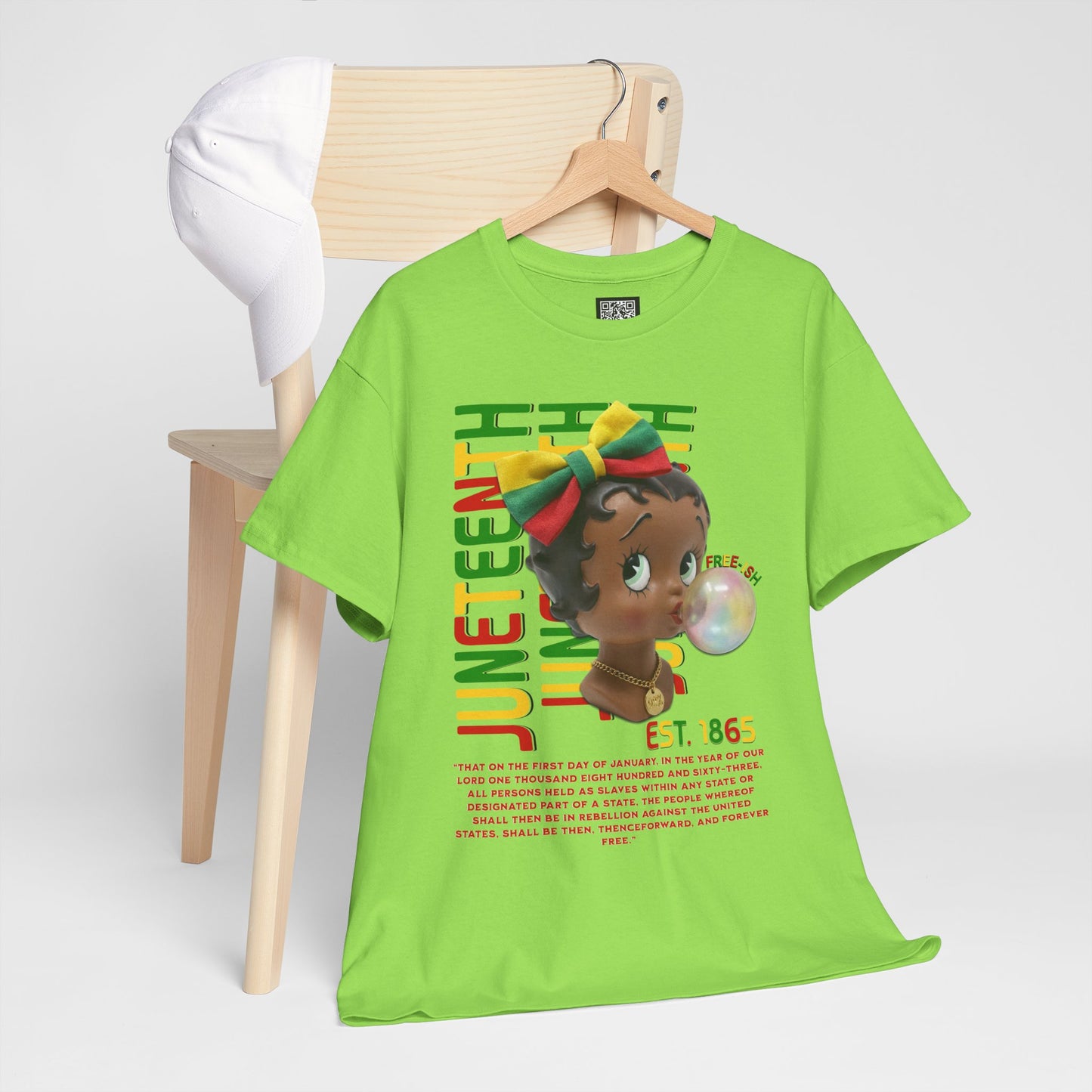 Juneteenth Betty Boop Graphic Tee — "Juneteenth Est. 1865" Celebration T-Shirt