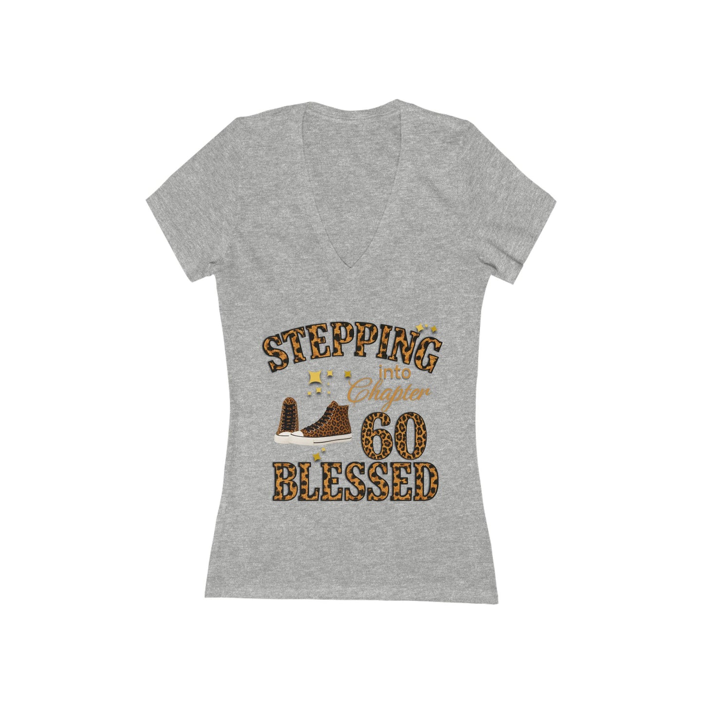 Stepping Into Chapter 60 Blessed V-Neck Tee