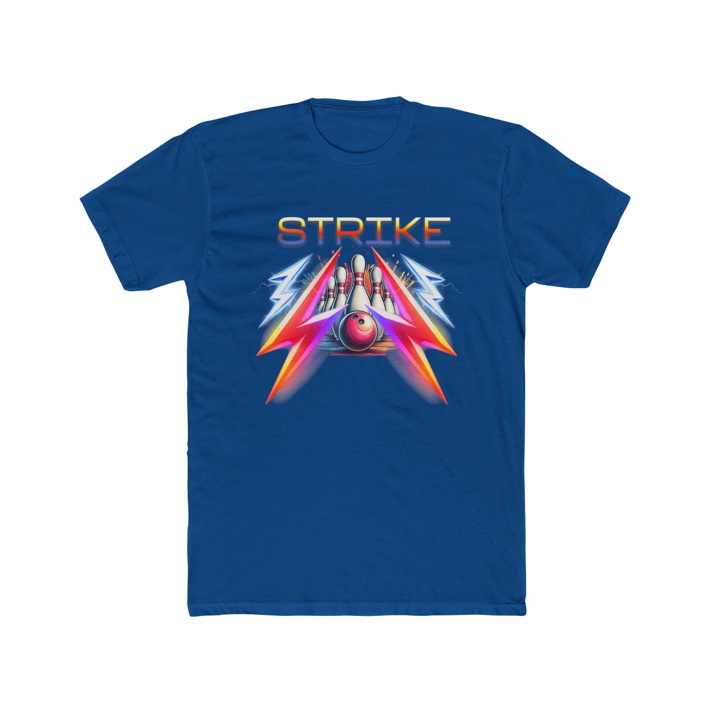 Retro Bowling Strike Unisex Cotton Crew Tee, When You Roll Up and Show Out on the Lanes, Strike Bowling T-Shirt for Men and Women