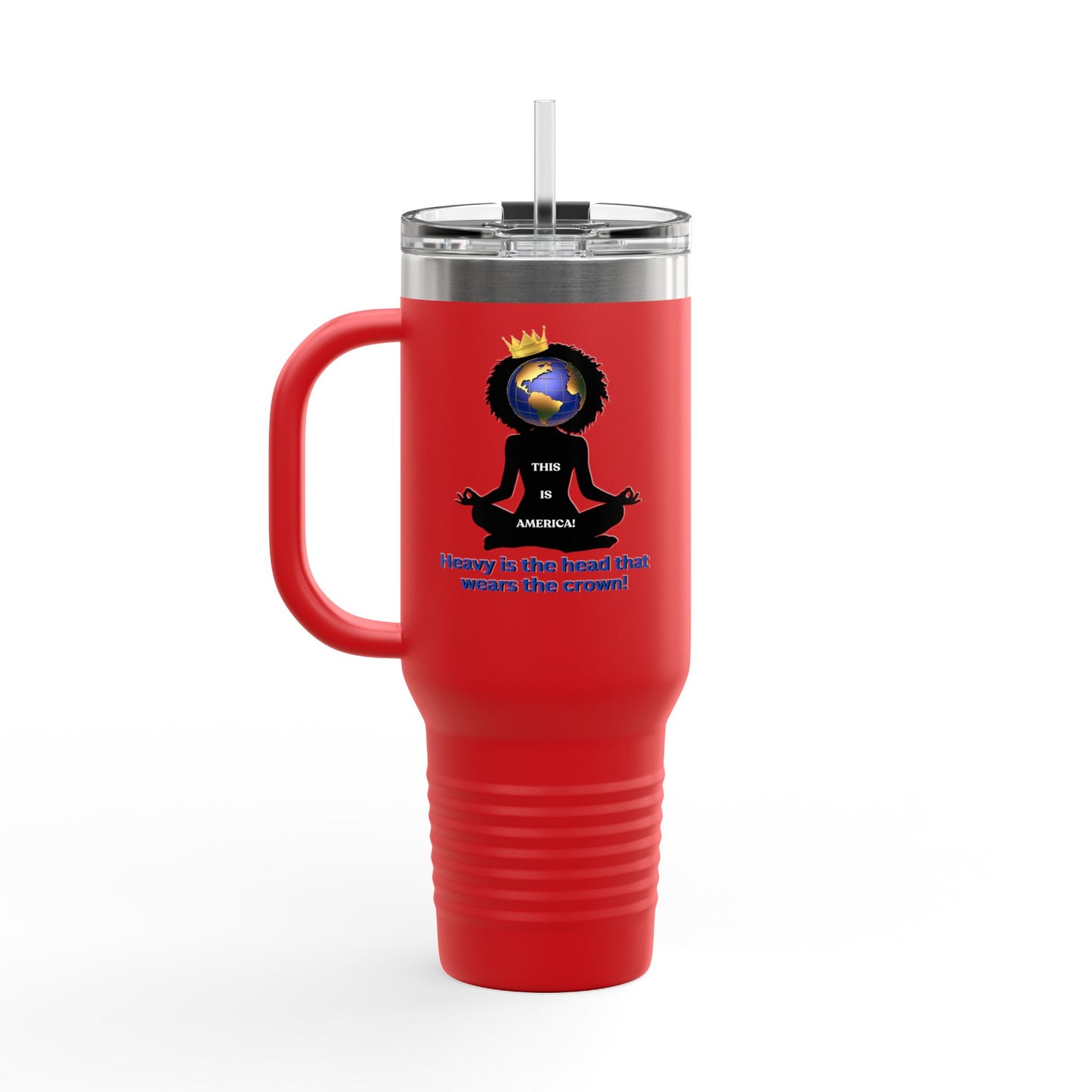 "Heavy is the Head" Polar Camel 40oz Tumbler, 40oz Stainless Steel Tumbler