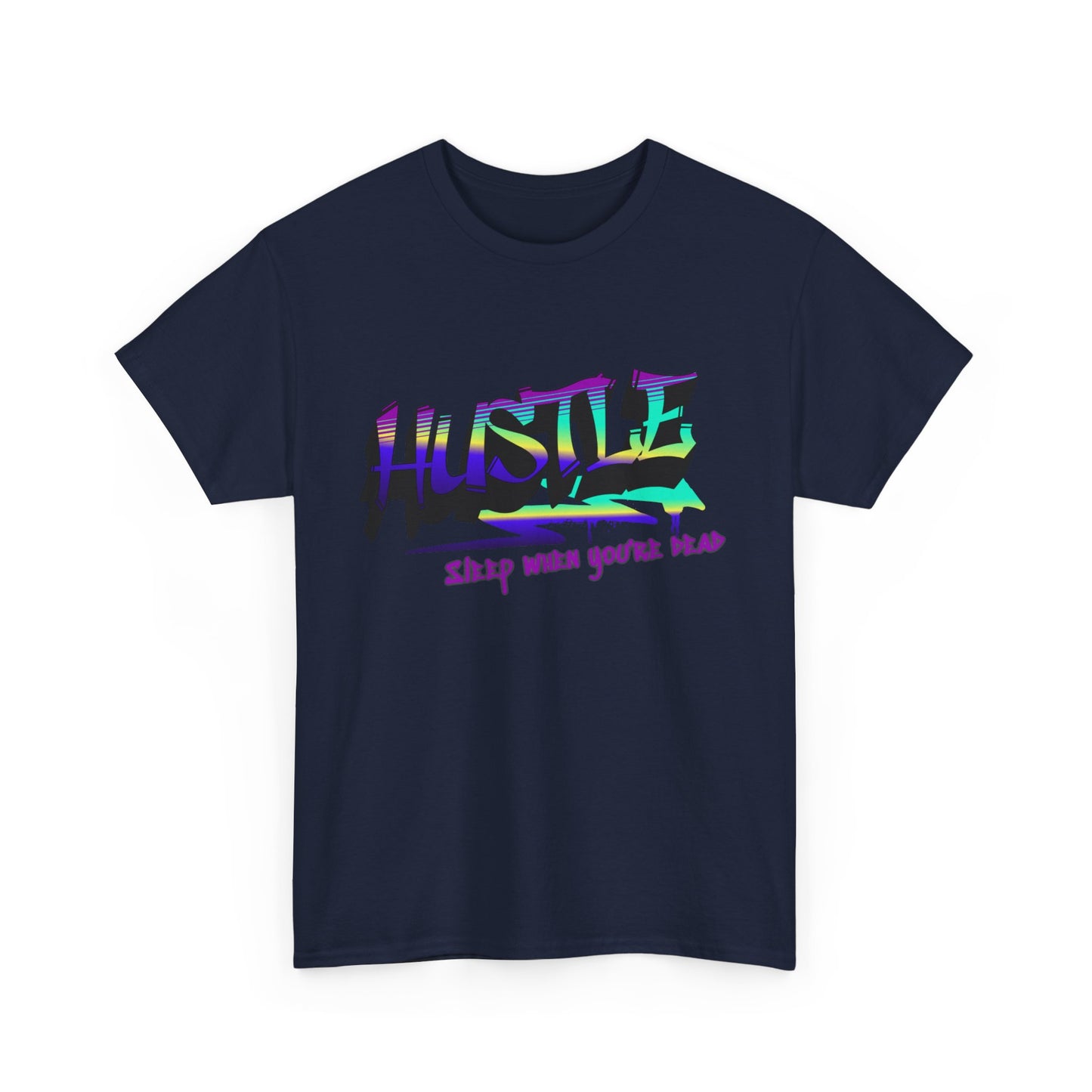 Hustle Hard - Vibrant Graffiti Design, Graffiti-Inspired Art, Motivational Merchandise, Entrepreneur Lifestyle Apparel, Unisex Motivational Gift