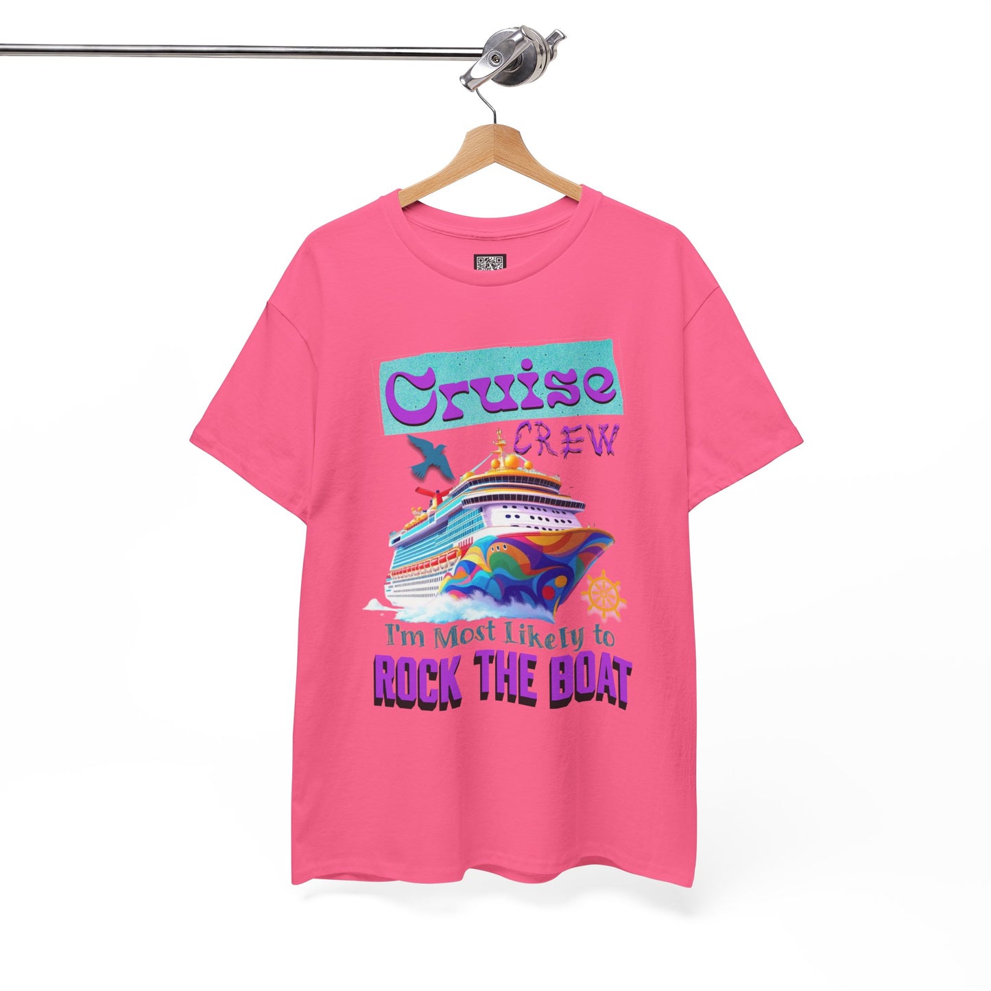 Cruise Crew Unisex Heavy Cotton Tee - Perfect for Cruise Lovers, Cruise Vacation, Summer Adventures, Nautical Theme, Gift Idea